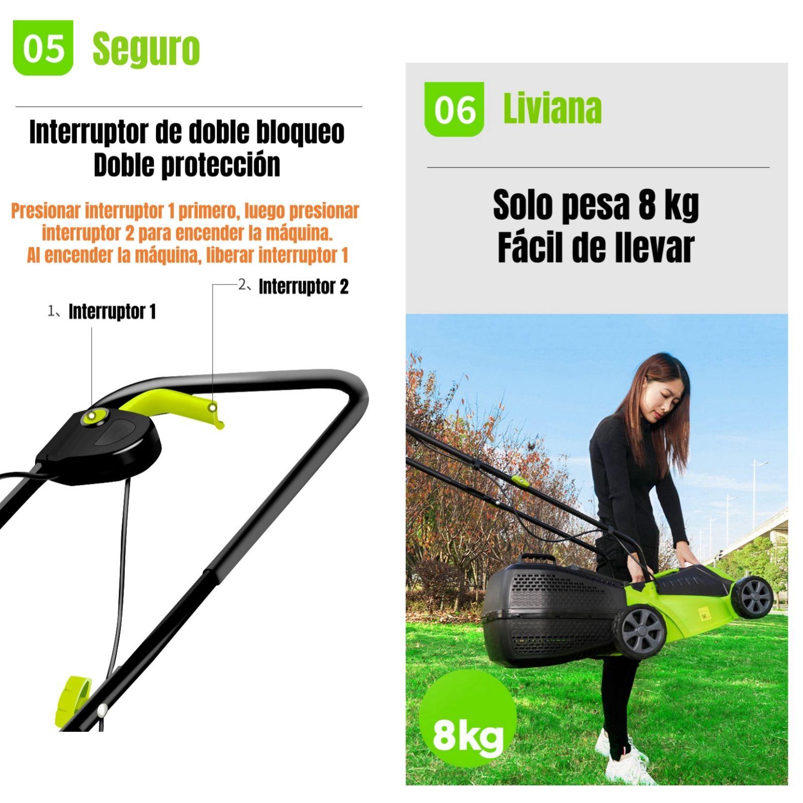 Cortadora De Pasto Eléctrica 1600W 3600RPM F01-4