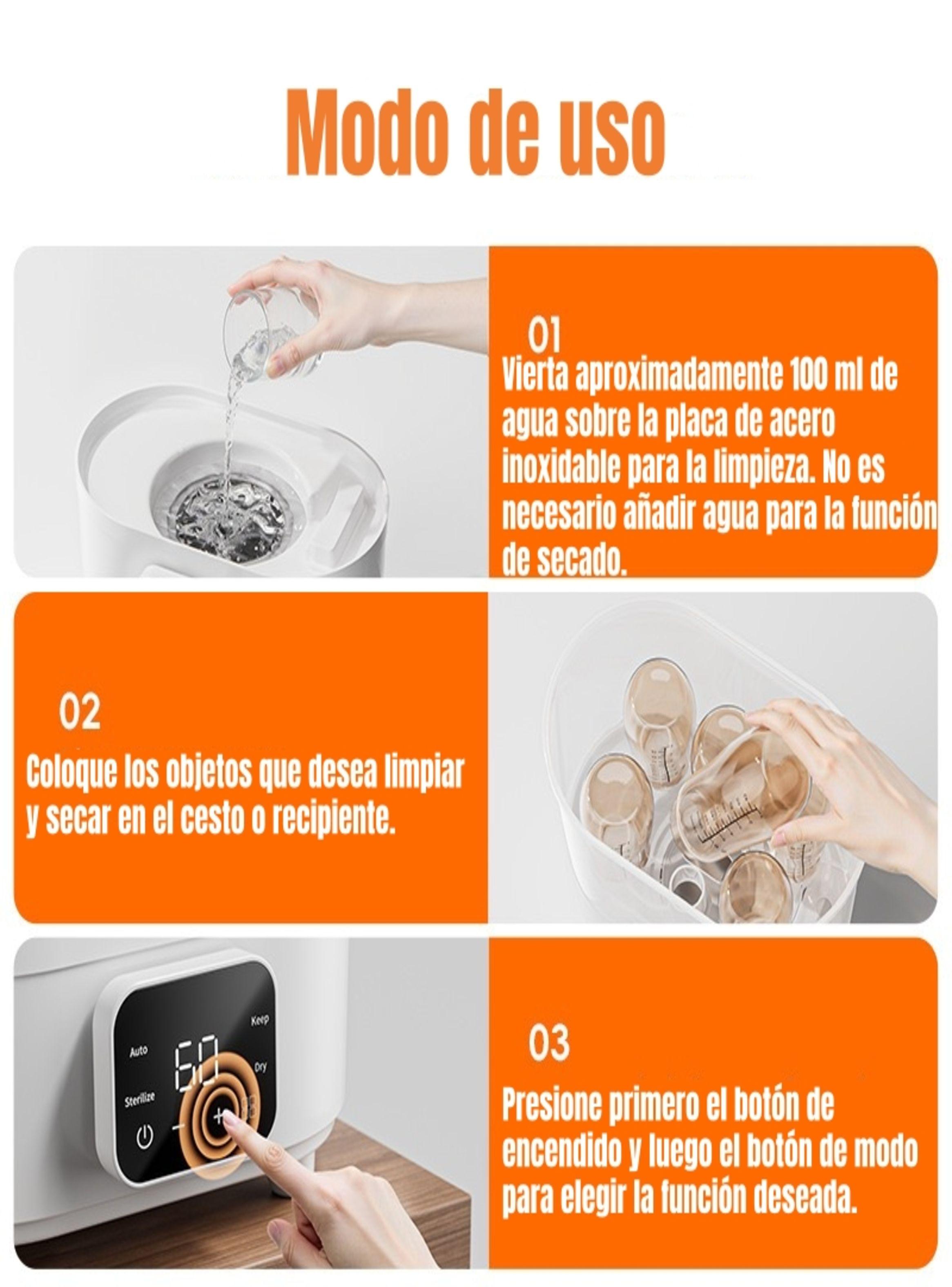 Esterilizador y Secador Eléctrico Mamaderas By LuBabycas-7