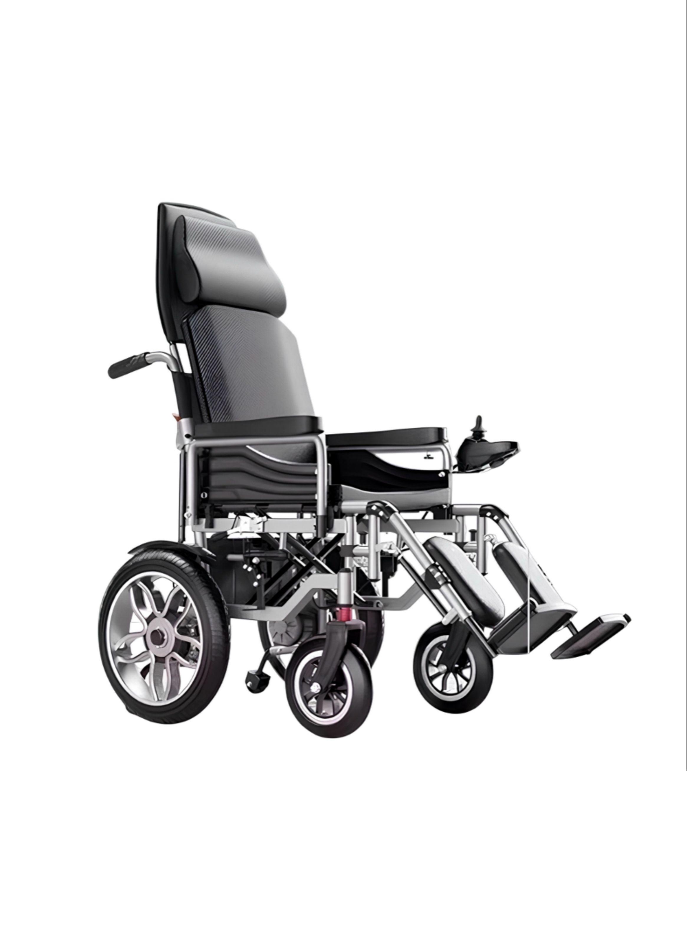 Silla De Ruedas Eléctrica 700W 18KM Plegable Alto LuBabycas-0