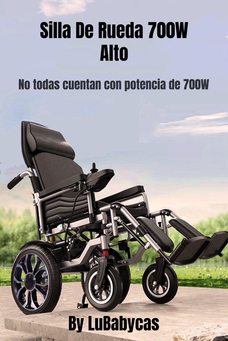 Silla De Ruedas Eléctrica 700W 18KM Plegable Alto LuBabycas-1