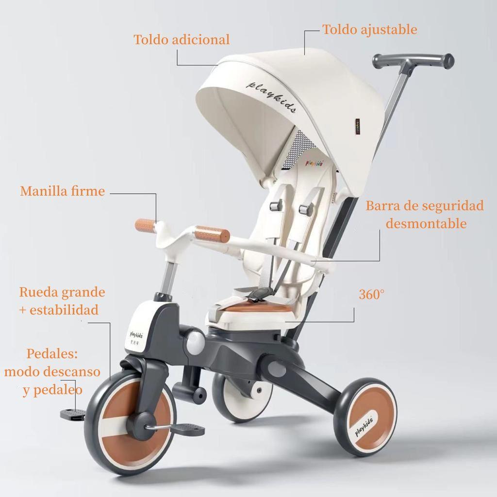 Triciclo 360° Y Balance 6 En 1 Negro Playkids By LuBabycas-5