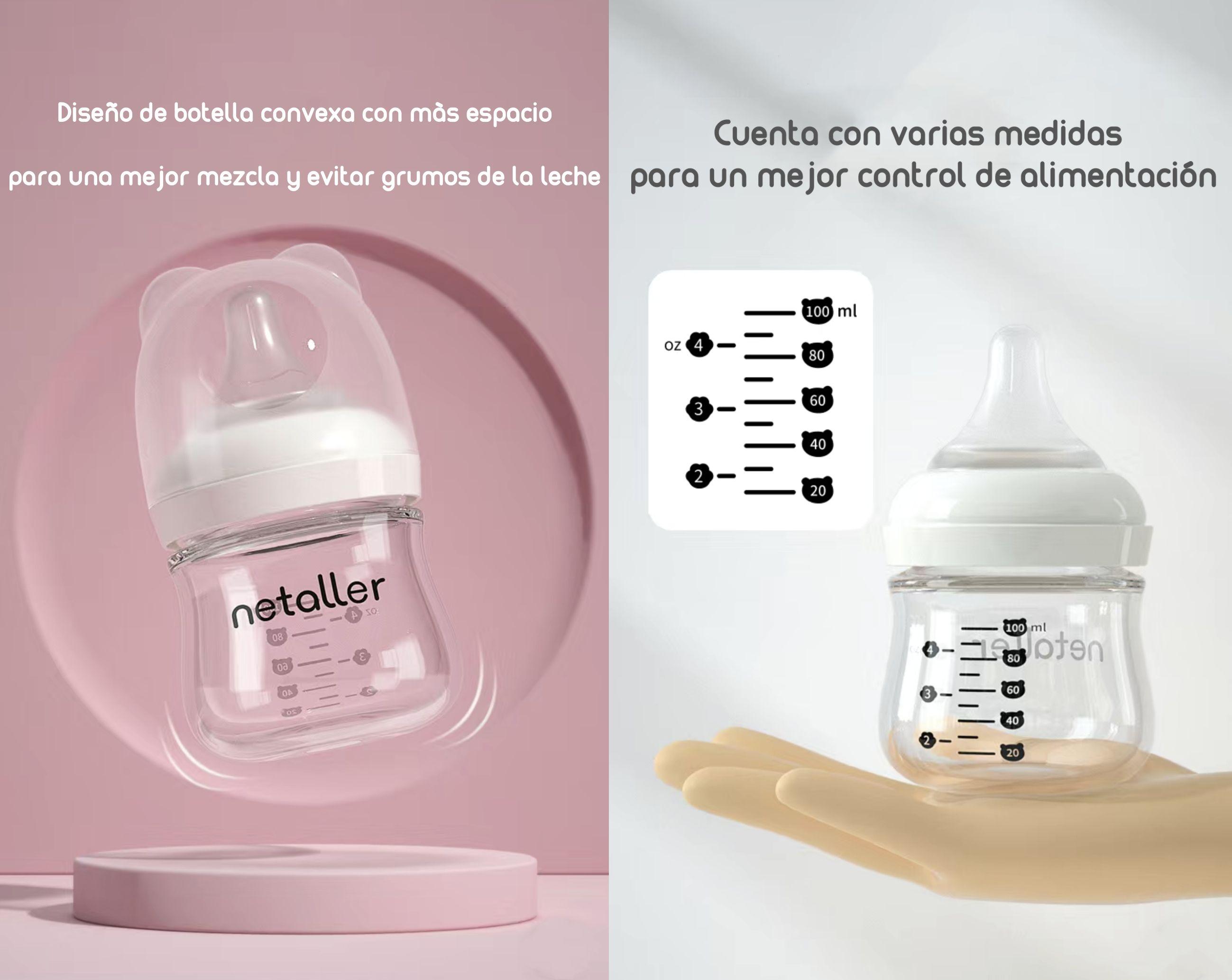Set 2 Mamaderas Con Protectores 3 Chupetes Caja Lubabycas-5