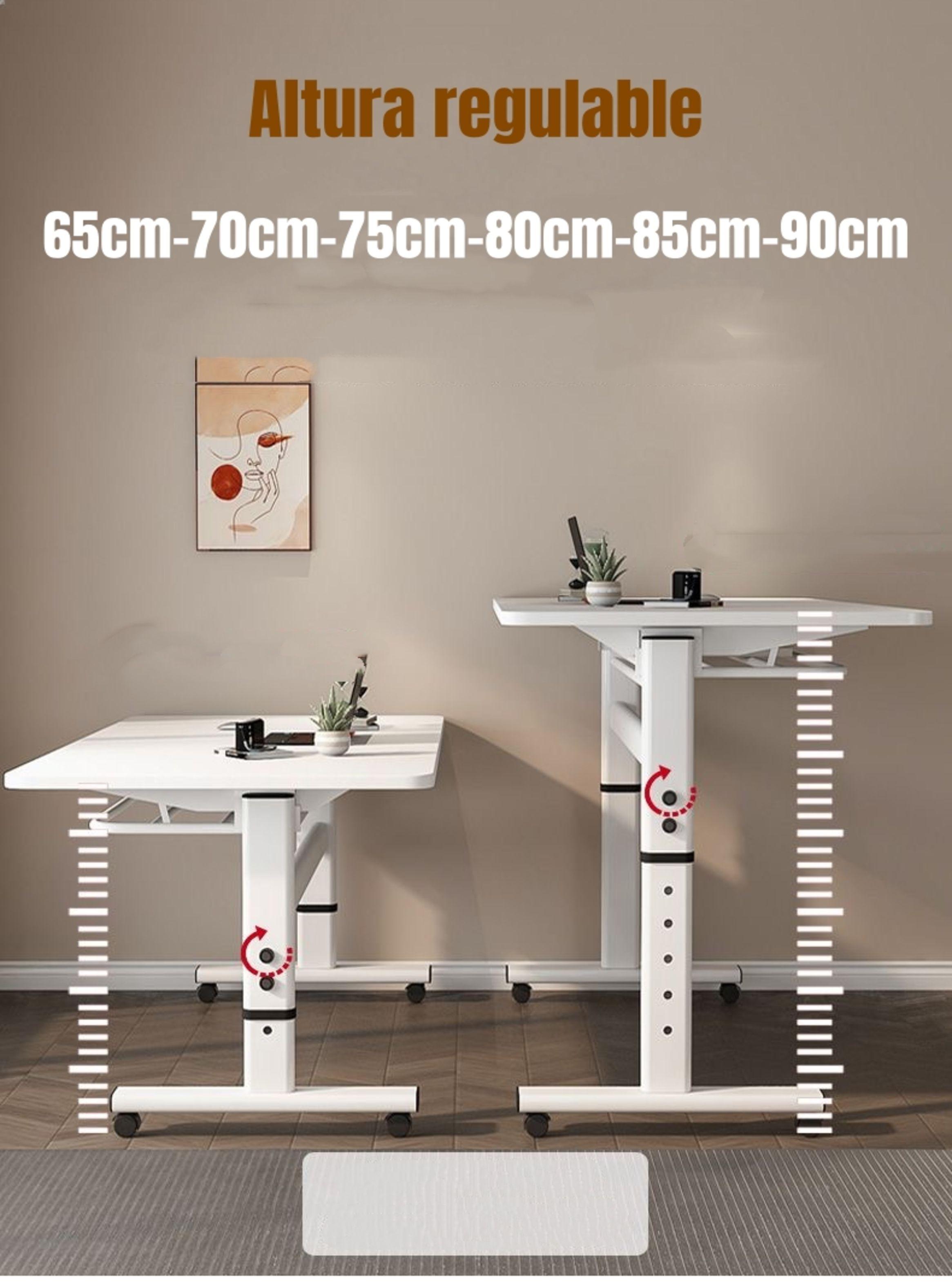 Escritorio Moment Plegable Regulable Móvil 120x60cm-3