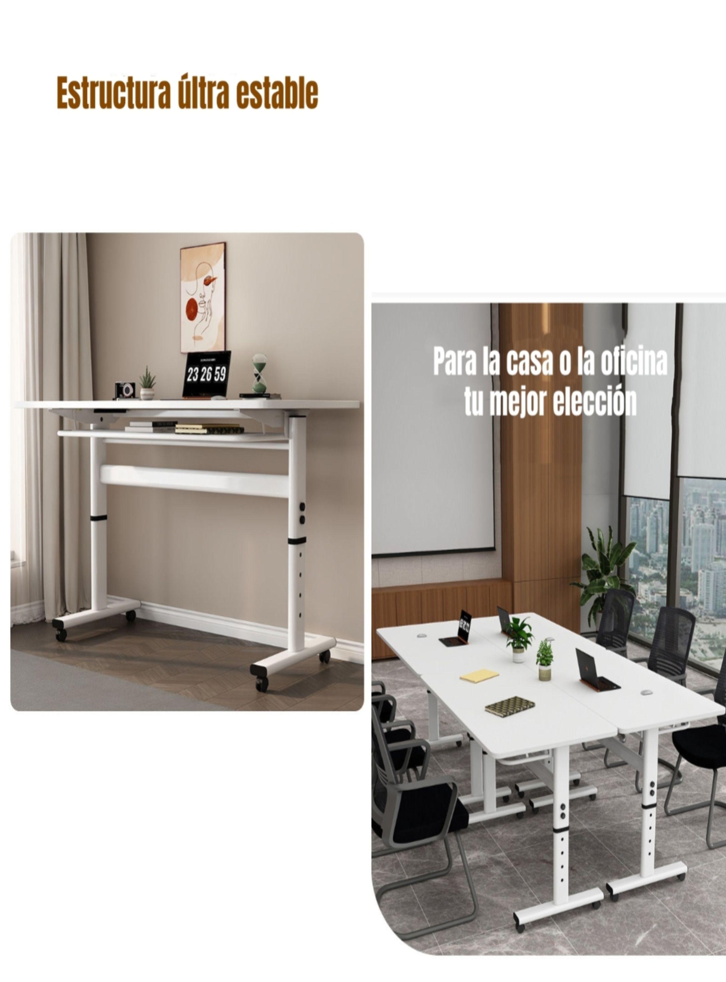 Escritorio Moment Plegable Regulable Móvil 120x60cm-6