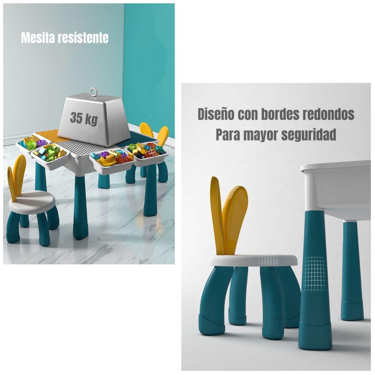 Mesa de Bloques 209 Piezas y 1 Silla By LuBabycas-7