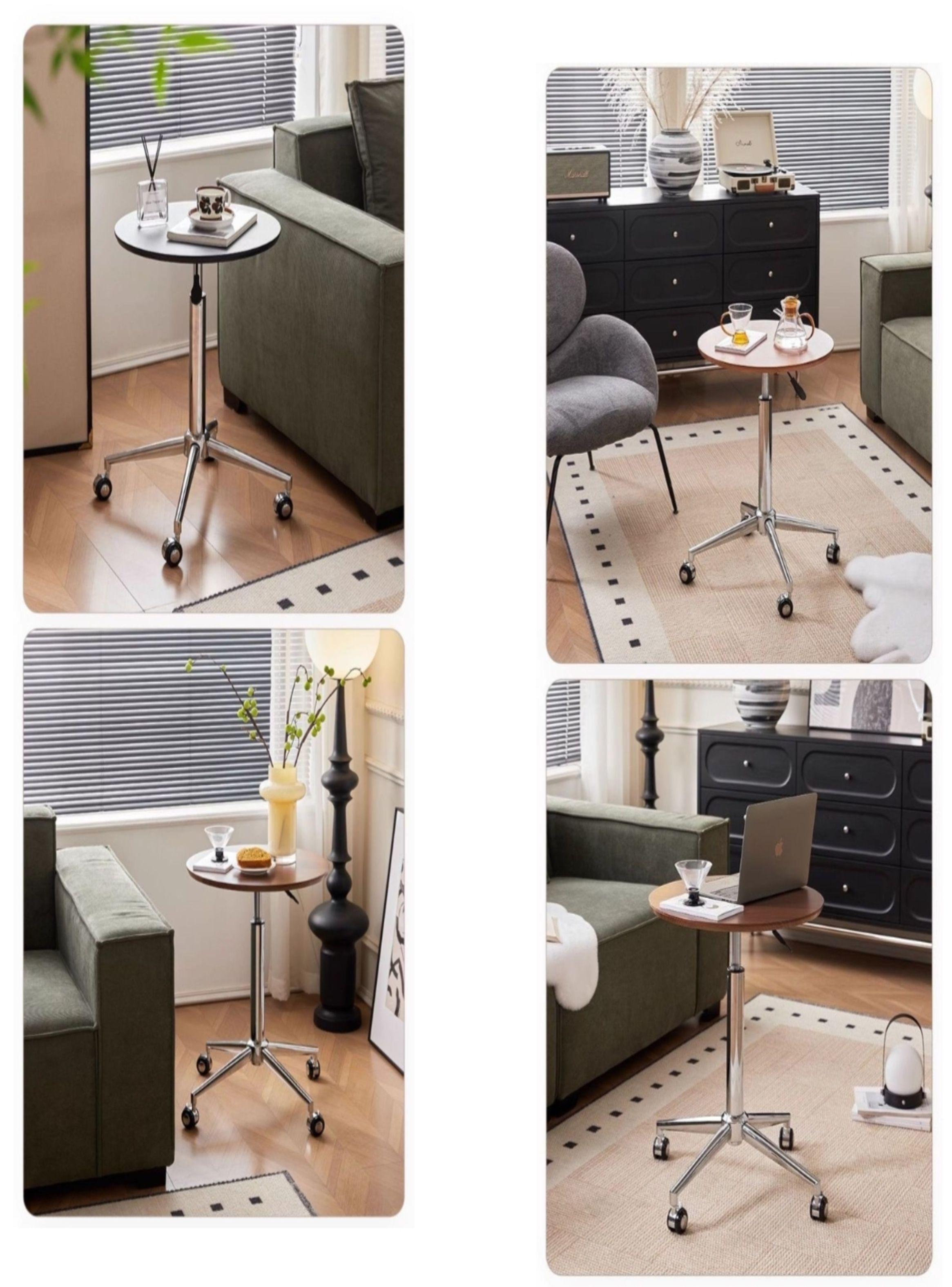 Mesa Lateral Auxiliar Centro Regulable 63-85cm Side Café-7