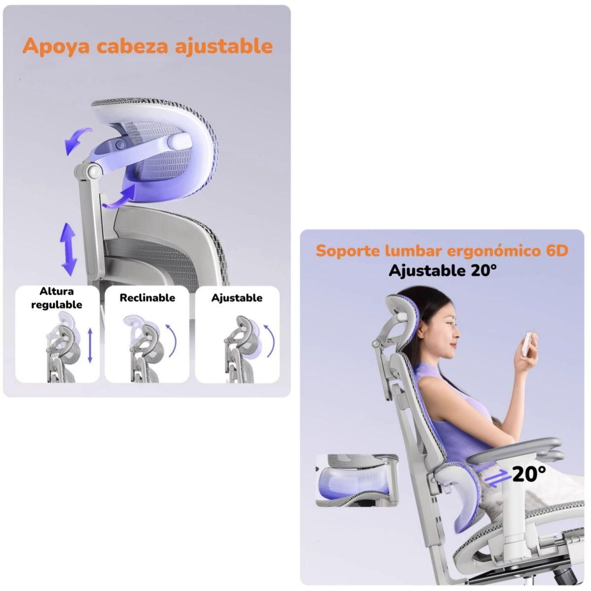Silla De Escritorio Reclinable Reposapies Q9 By LuBabycas-2