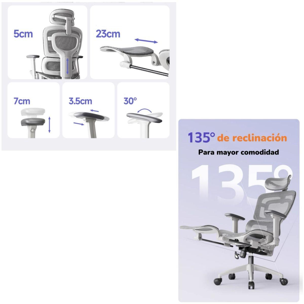 Silla De Escritorio Reclinable Reposapies Q9 By LuBabycas-3