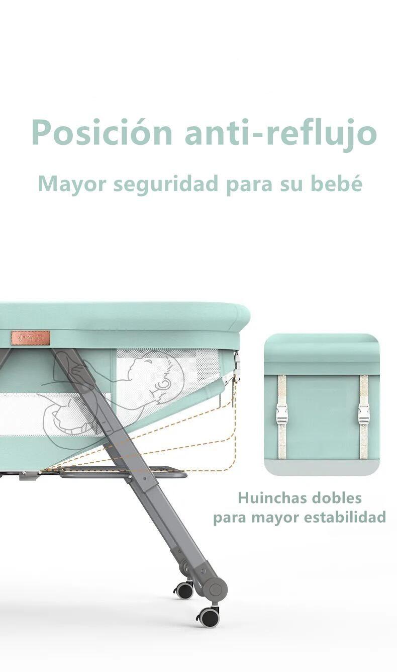 Cuna Moisés Con Accesorios Gris Lubabycas-2