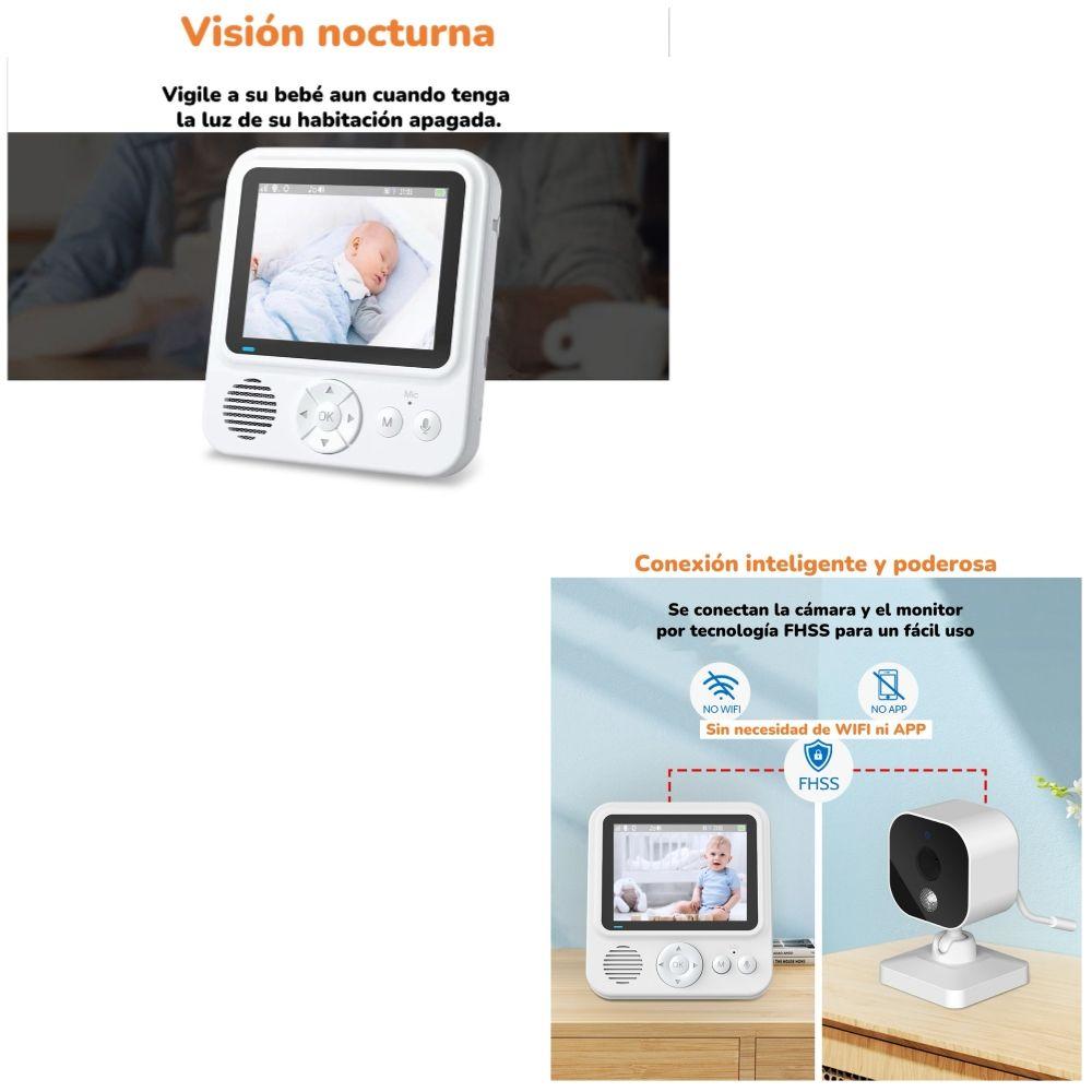 Cámara Monitor Inteligente 720P Pantalla 2,8″ LuBabycas-6