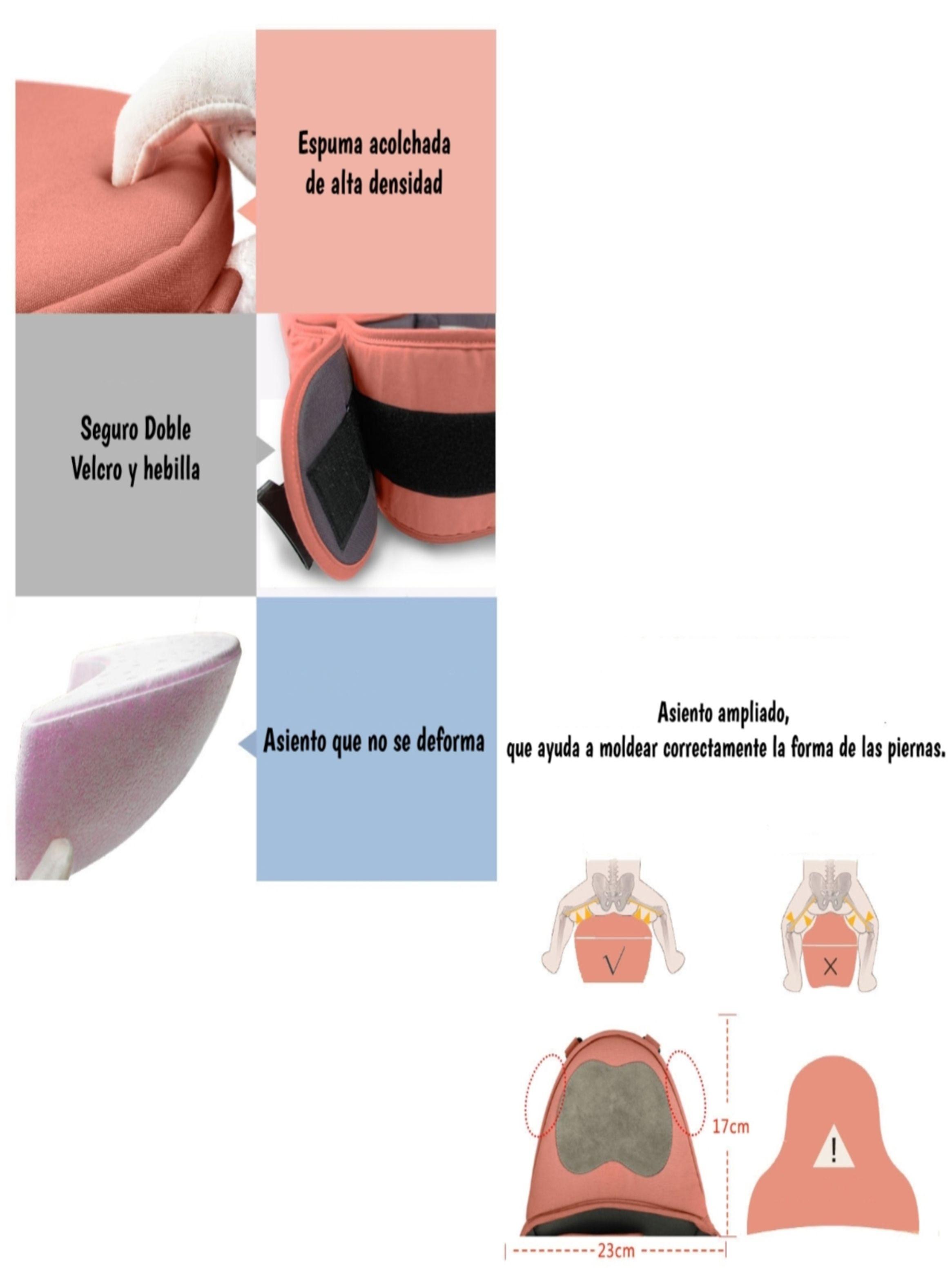 Portabebé Ergonomico 0-3 Años Sonet Gris By Lubabycas-5