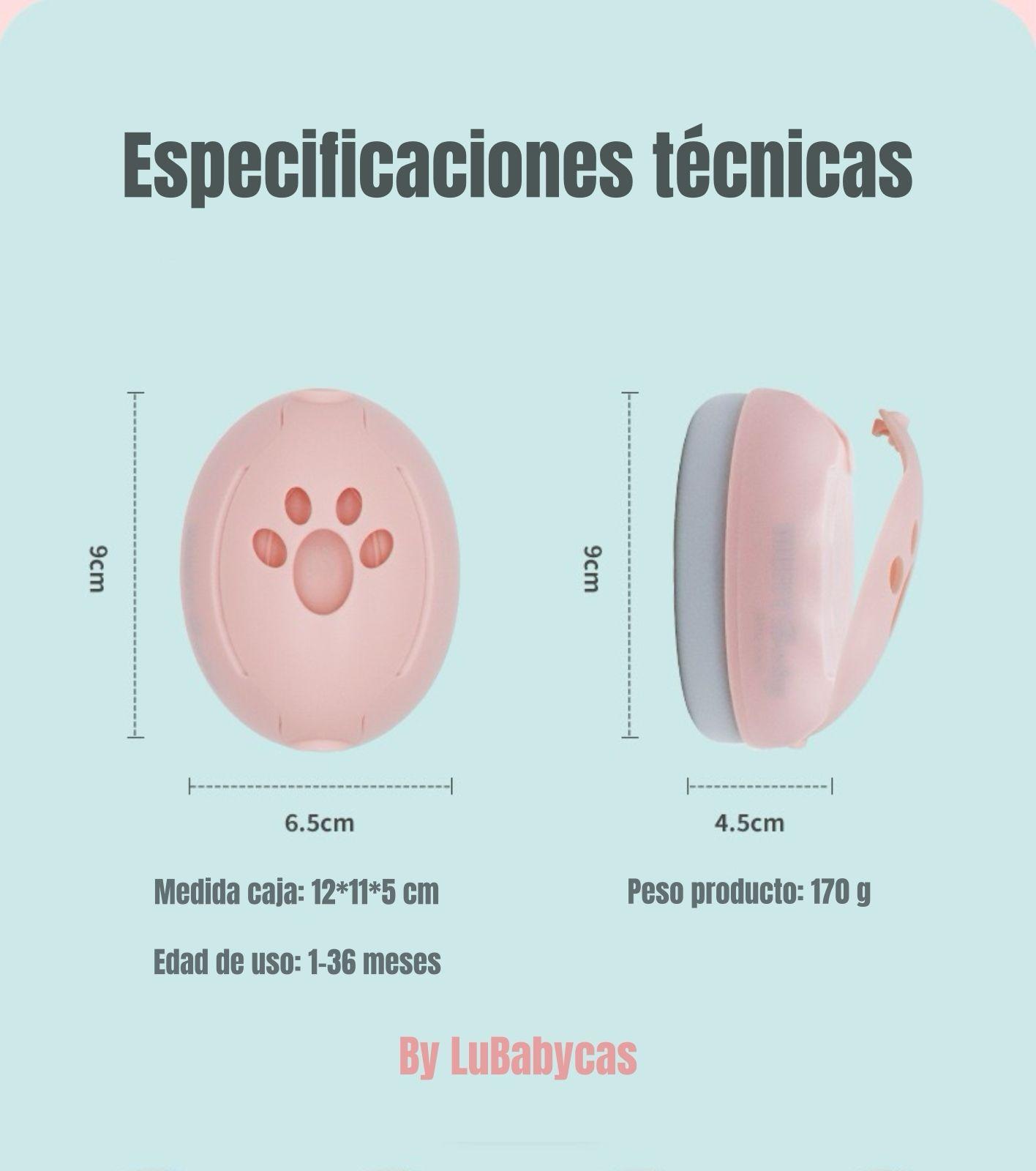 Orejeras Antiruido Auriculares Protectores Bebés Azul-7