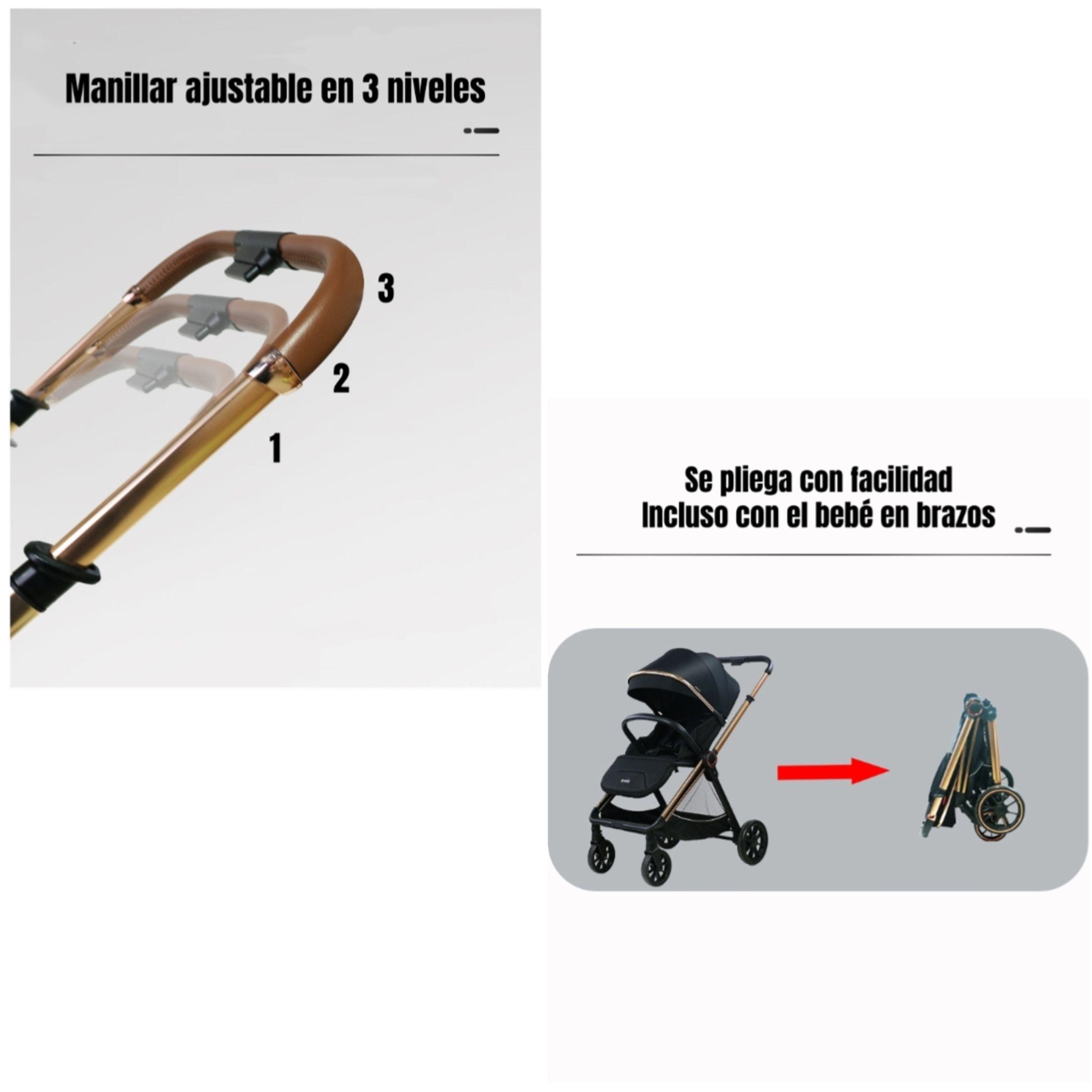 Coche De Paseo 0-4 Años Aluminio Gris Beyond By LuBabycas-5