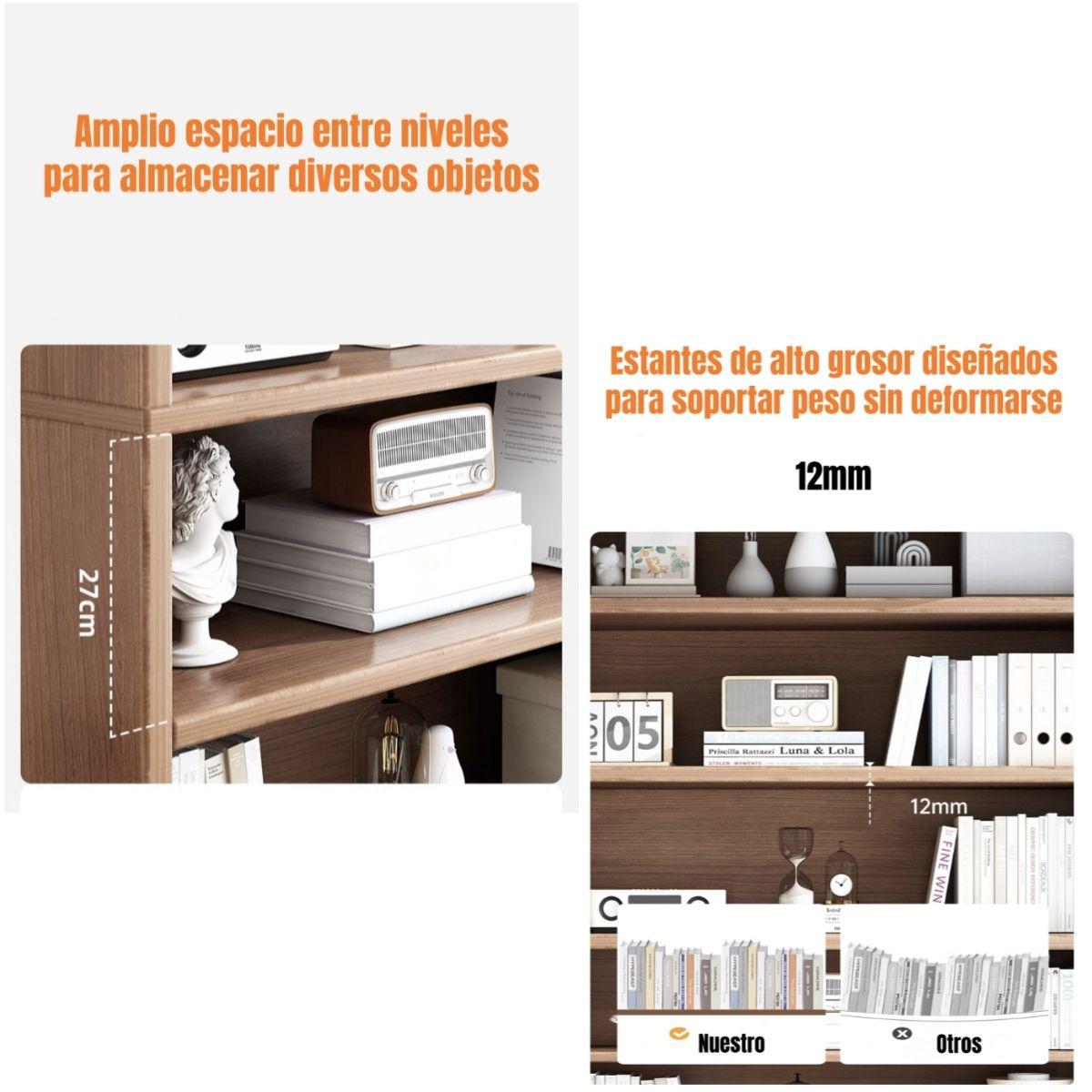 Librero Biblioteca Organizador Estante 100x180cm Monte-3