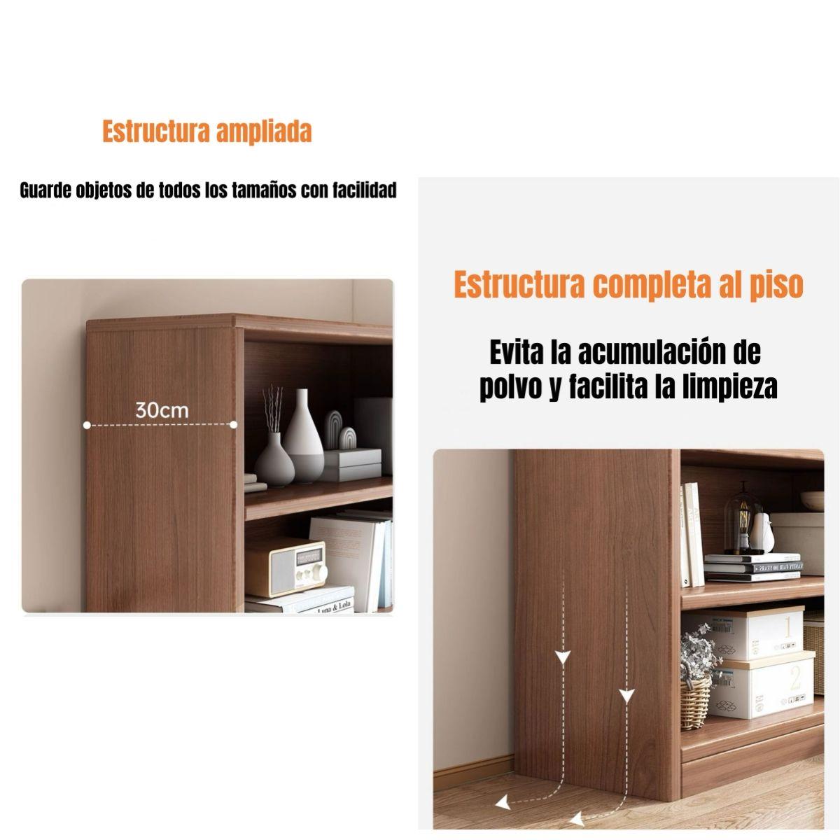 Librero Biblioteca Organizador Estante 100x180cm Monte-6