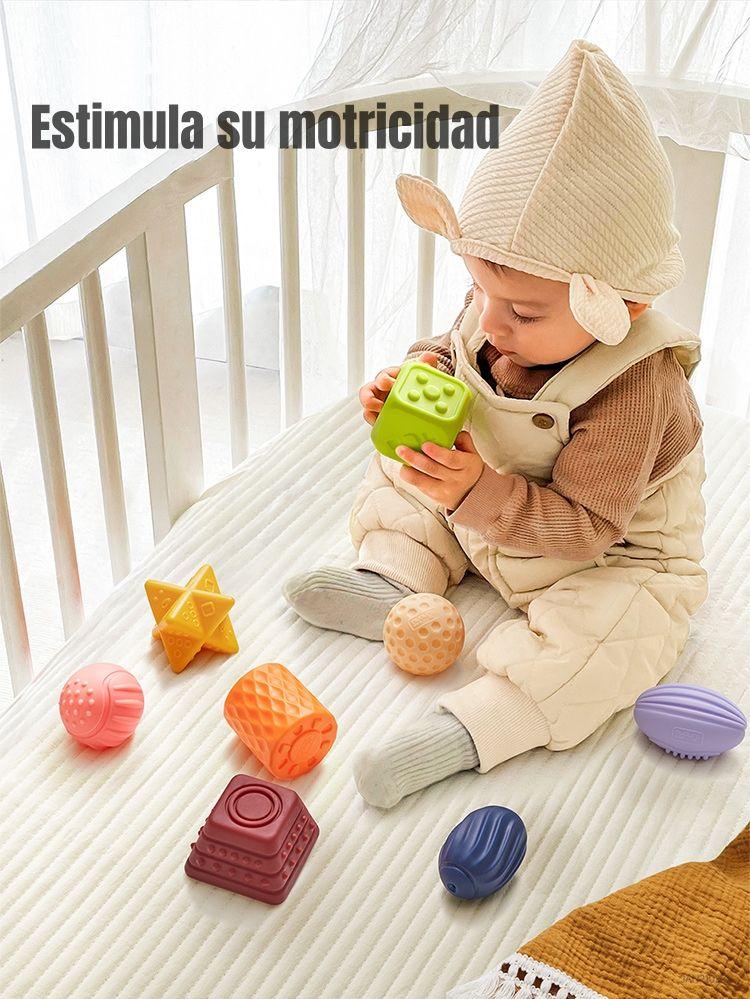 Juguete Sensorial Bloques Pelotas Mordedor TM193 LuBabycas-4