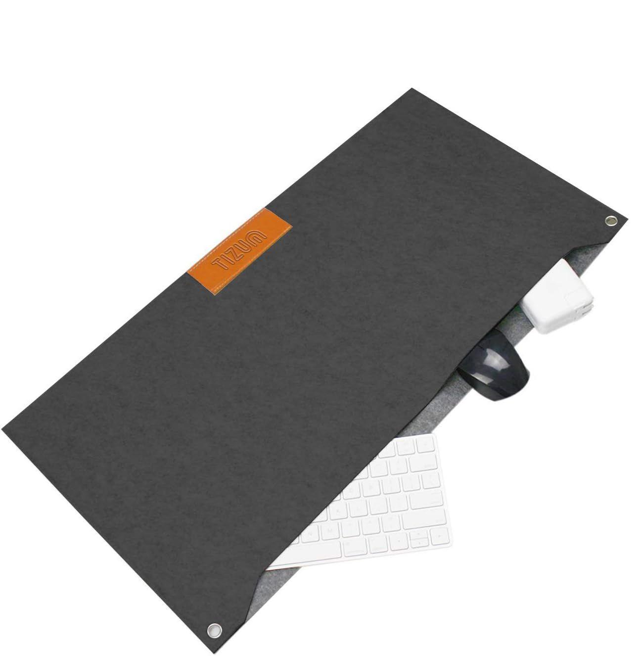 Mouse Pad Escritorio Oficina Con Bolsillos Grande 63 x 33 cm-2