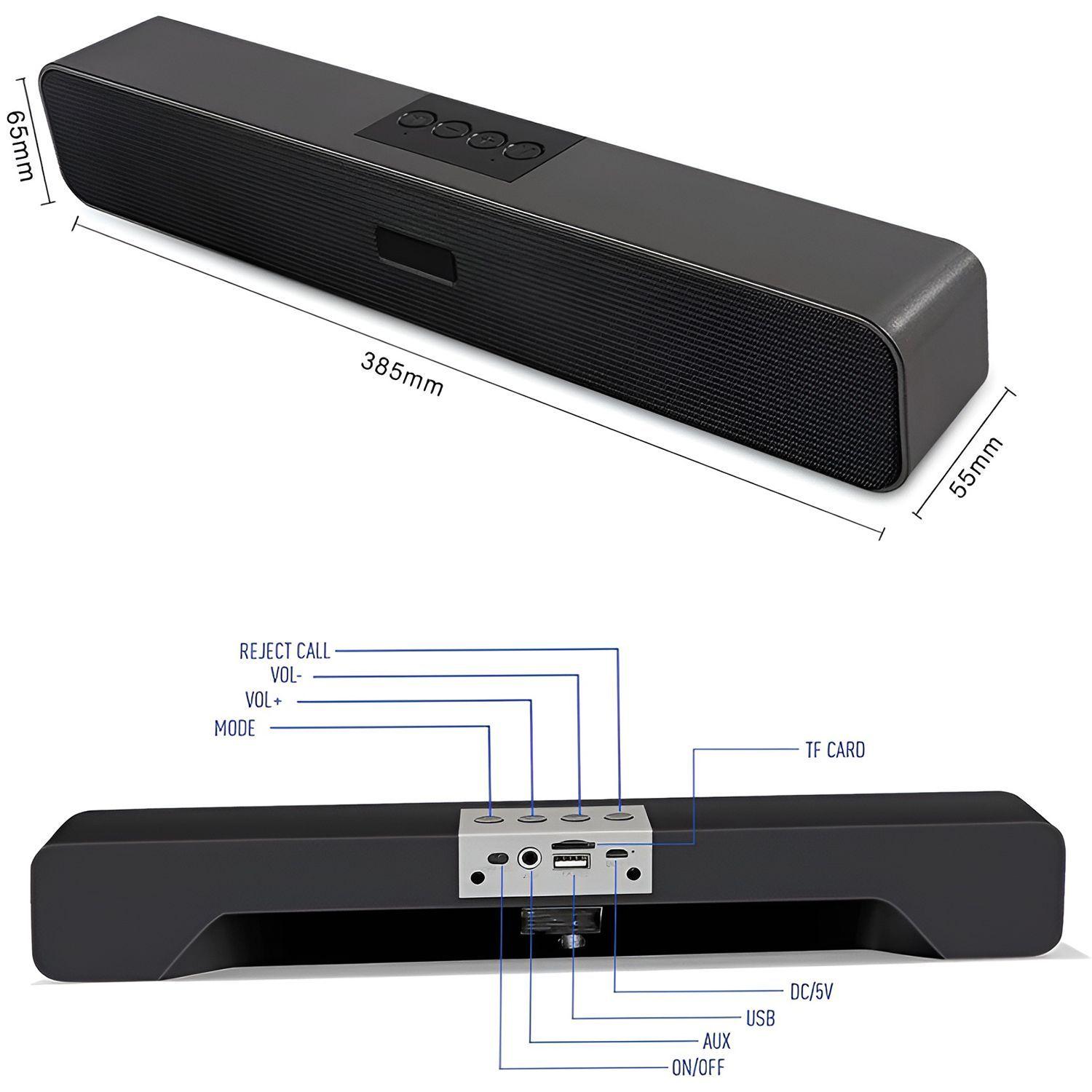Parlante Barra De Sonido Bluetooth Sound Bar Portátil Tv-5