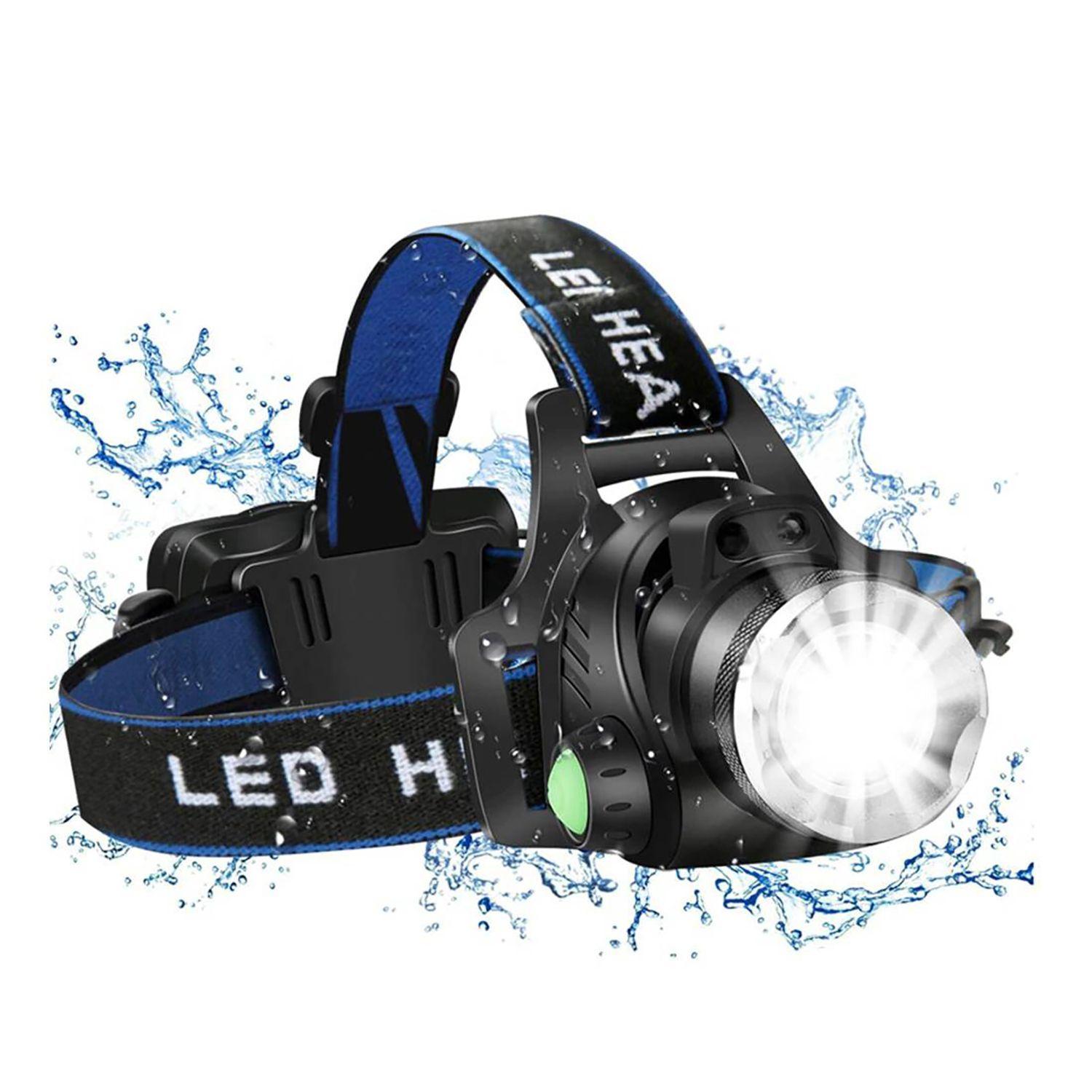 Linterna Frontal Cabeza Led Cintillo Minero Caza Recargable-5