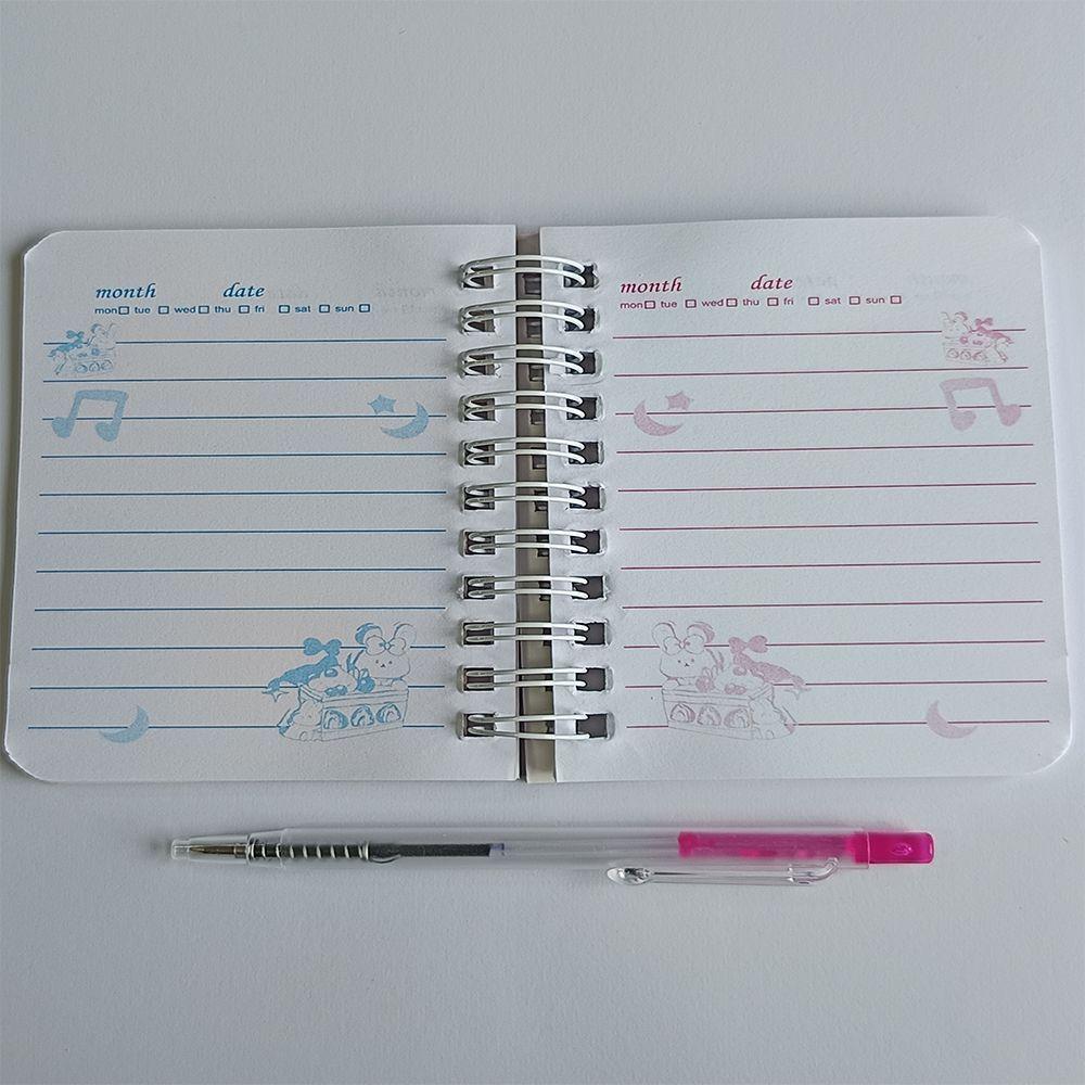 Mini Libretas Modelo De Conejo Espiral Y Lapiz 11 X 8 Cm-2