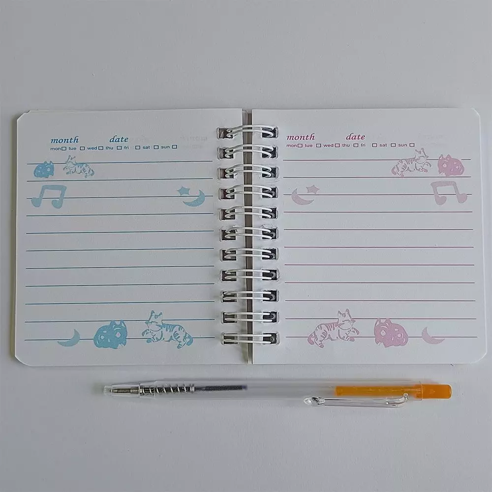 Mini Libretas Modelo De Gato Espiral Y Lapiz 11 X 8 Cm-2