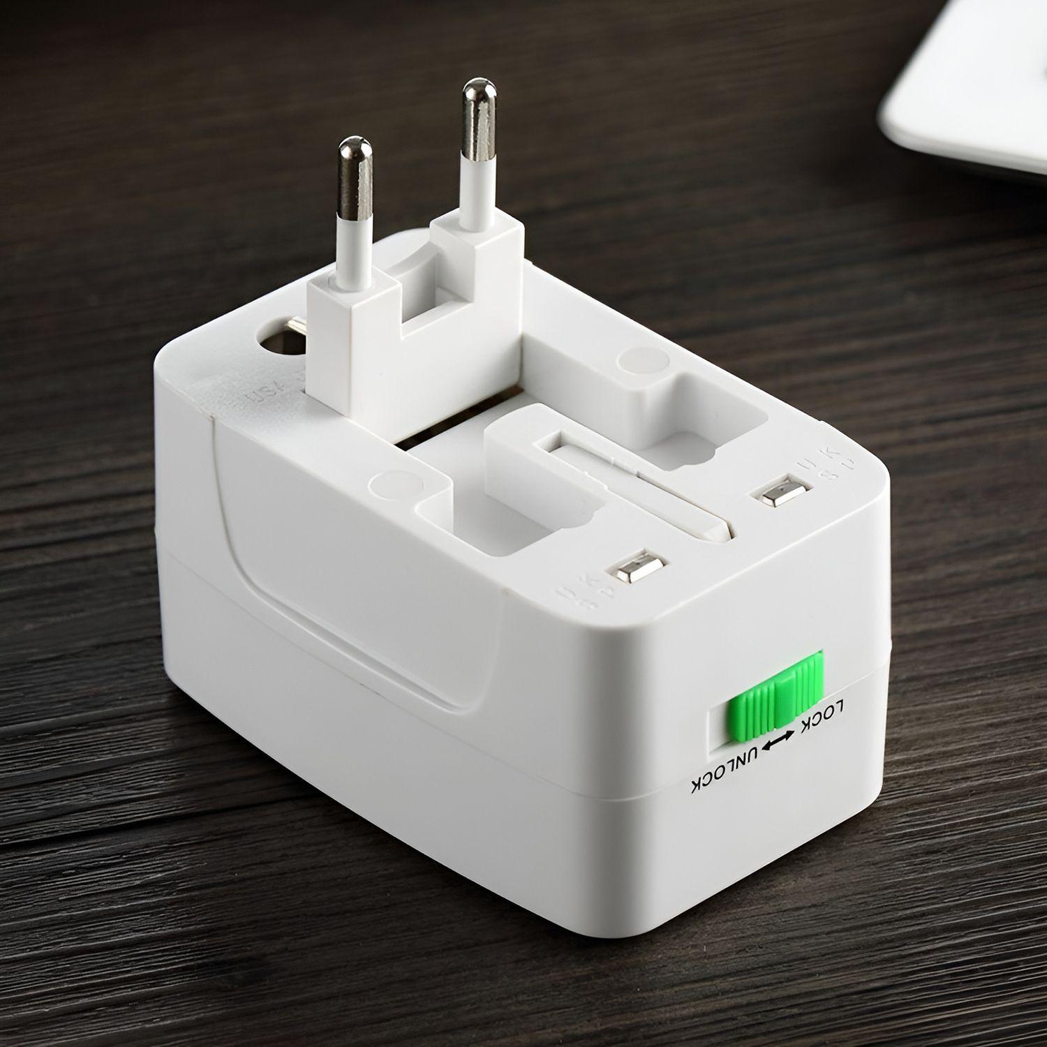 Adaptador De Viaje Universal Corriente Enchufe Us Uk Au Eu-1