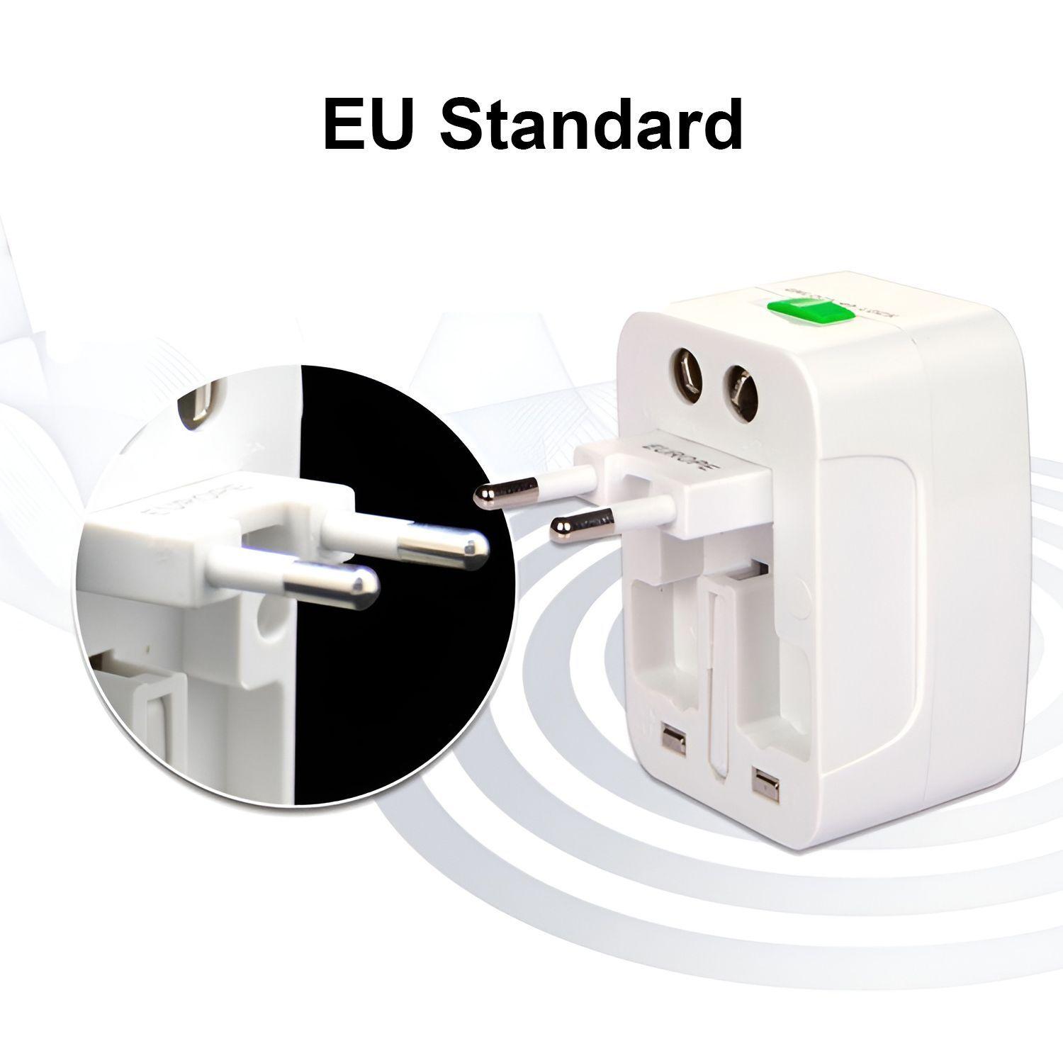 Adaptador De Viaje Universal Corriente Enchufe Us Uk Au Eu-3
