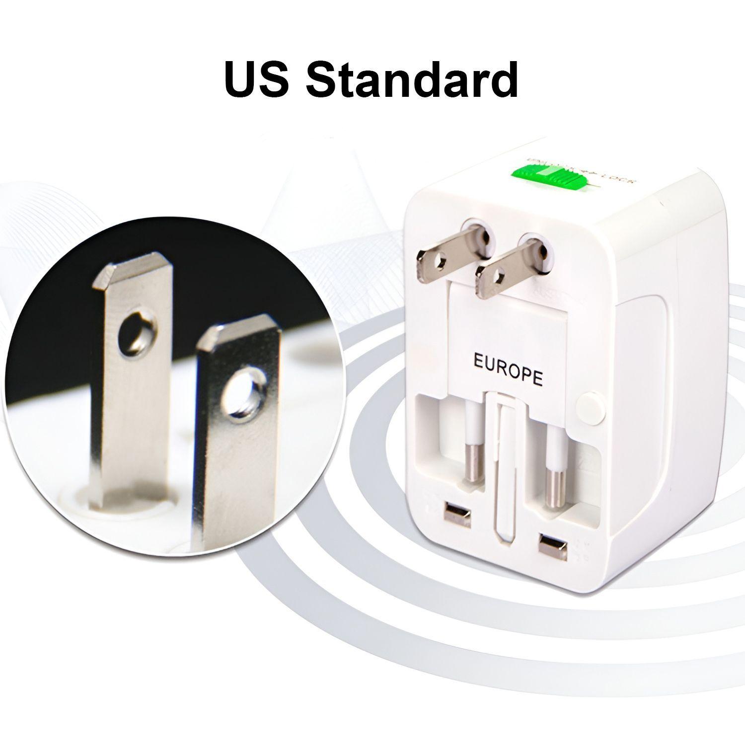 Adaptador De Viaje Universal Corriente Enchufe Us Uk Au Eu-4