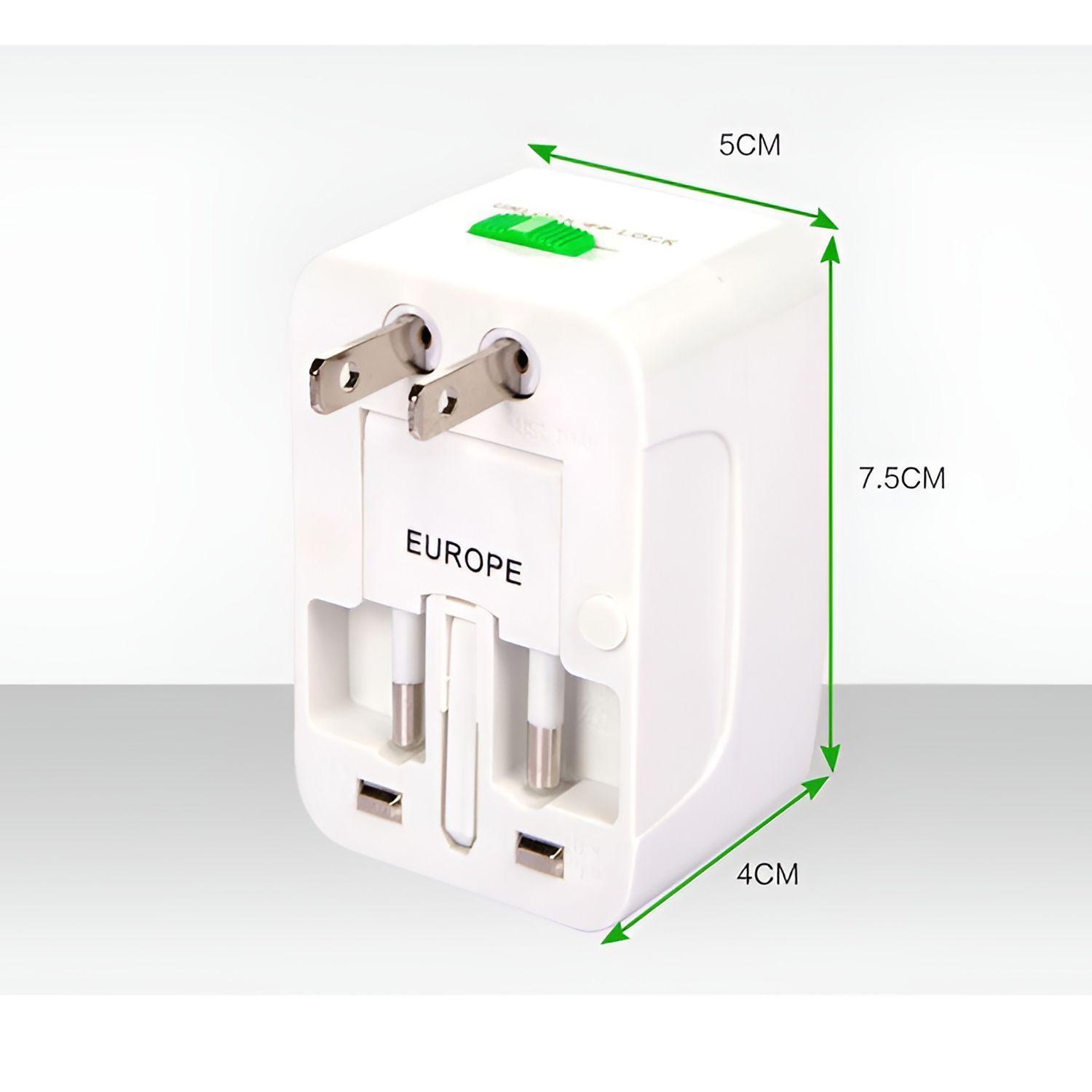 Adaptador De Viaje Universal Corriente Enchufe Us Uk Au Eu-6