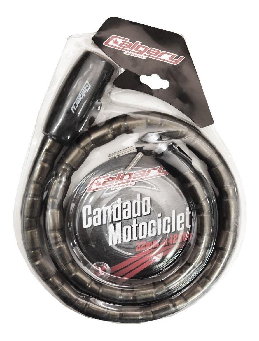 Cadena Candado Bicicleta Moto Acero Reforzado Llave 120cm-4