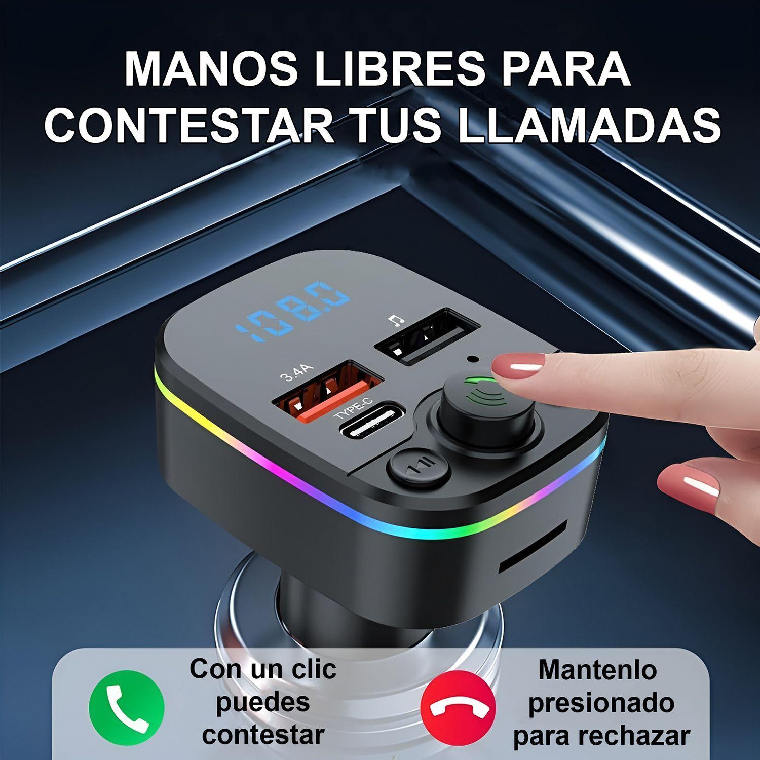 Transmisor Fm Bluetooth Receptor Audio Usb Auto-4