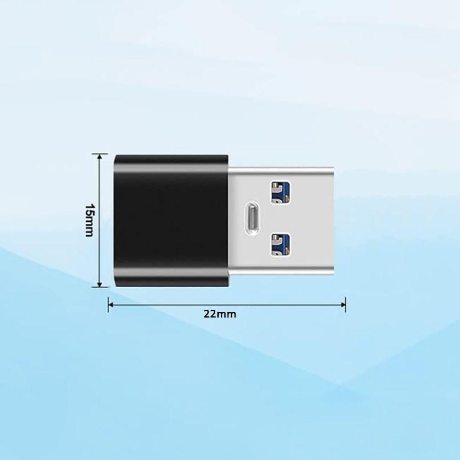 Adaptador Usb Macho A Usb C Tipo C Hembra Carga Datos-3