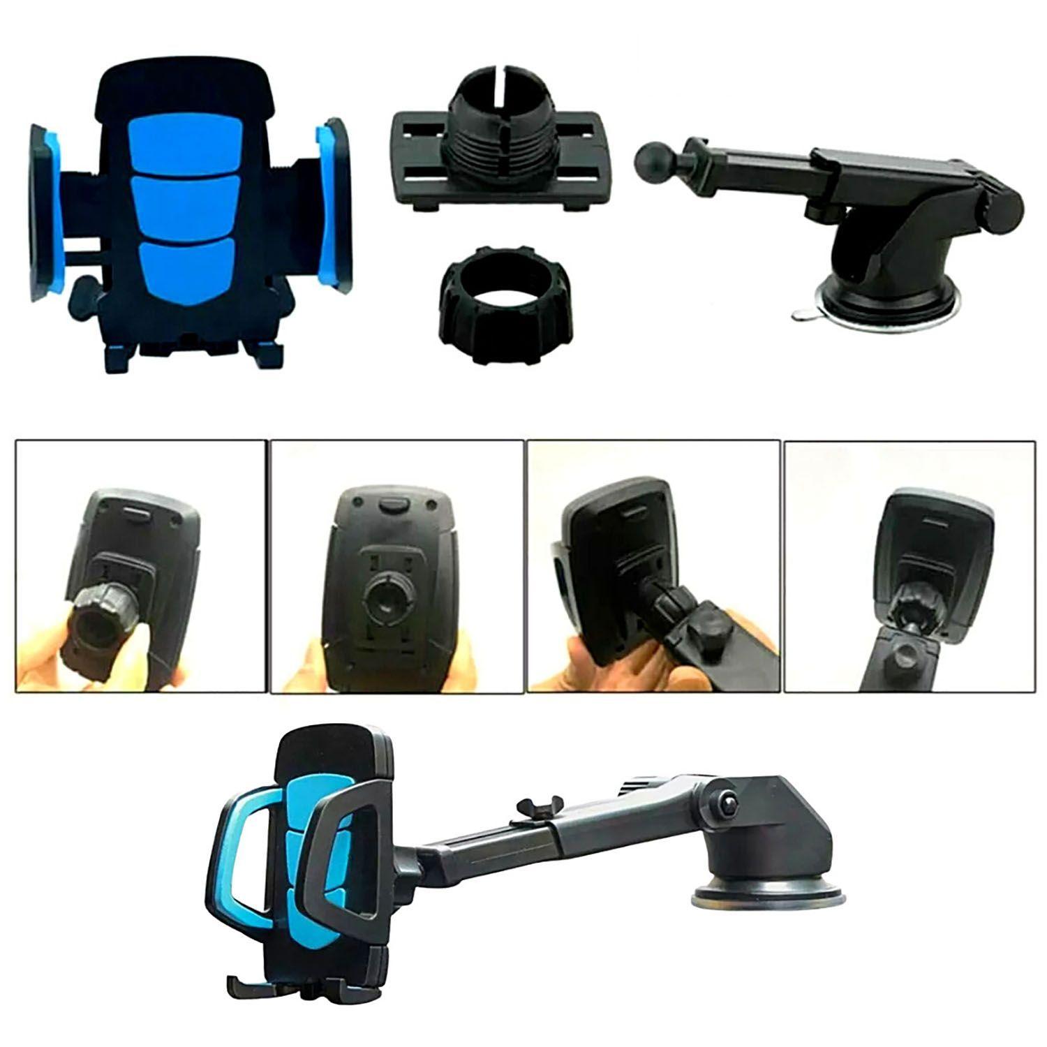 Soporte Telefono Porta Celular Auto Automóvil Brazo Largo-5