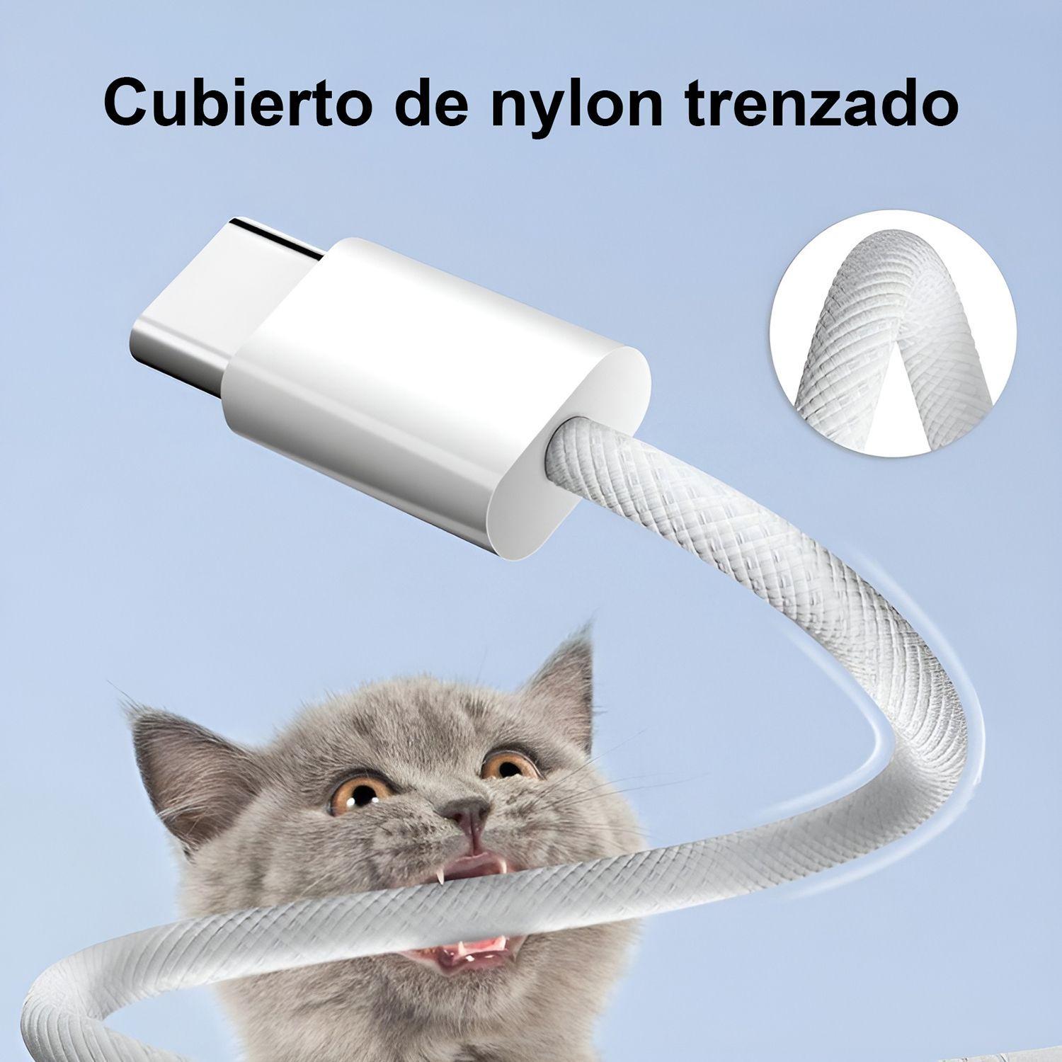 Cargador Teléfono Celular Cable Tipo C Usb-C Rápido 35w PD-4