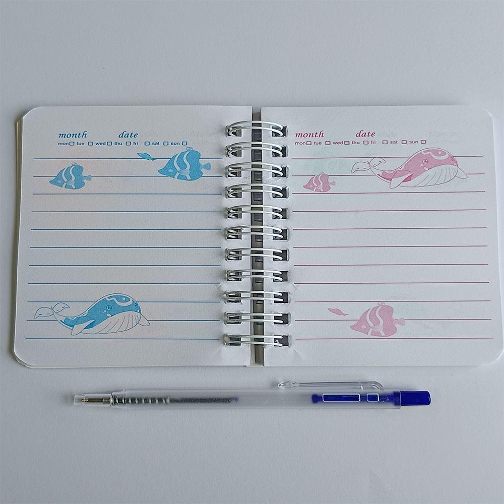 Mini Libretas Modelo De Ballena Espiral Y Lapiz 11 X 8 Cm-2