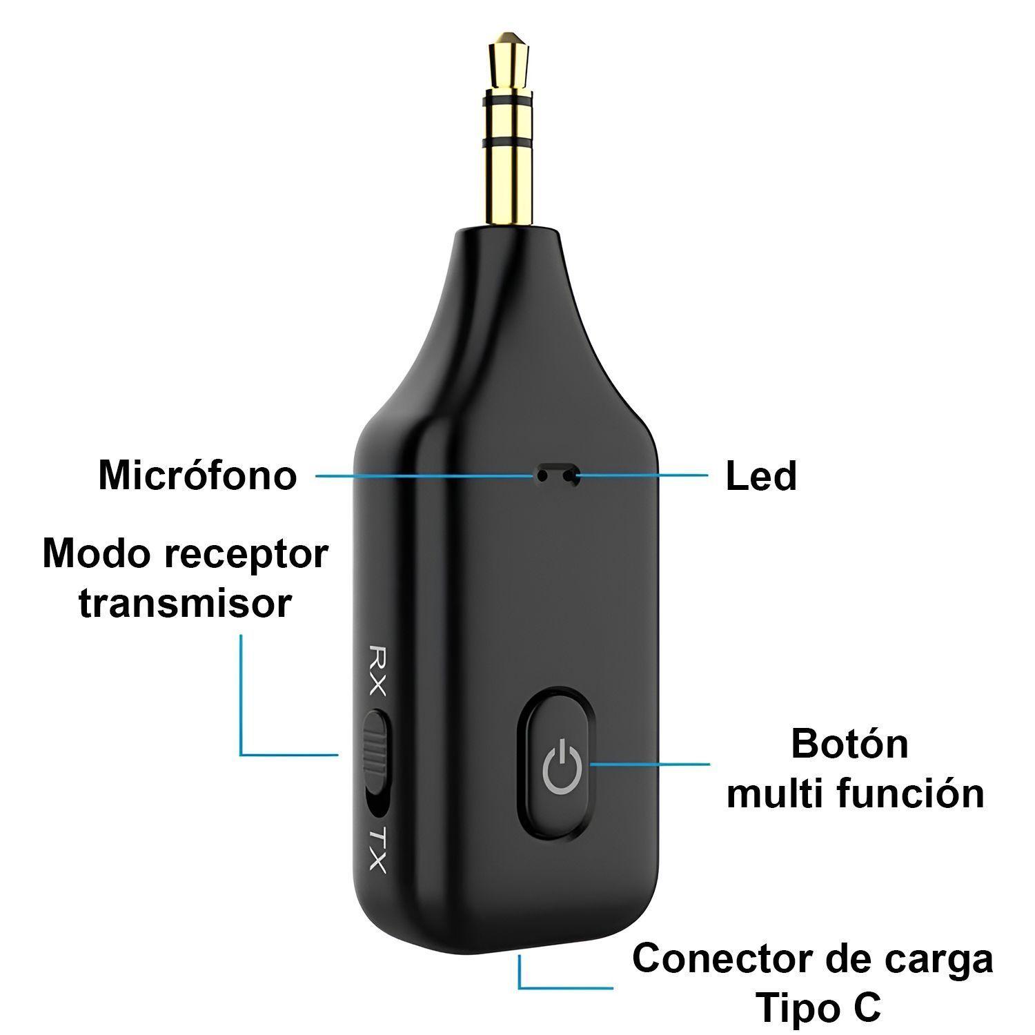 Adaptador Bluetooth Transmisor Receptor Inalámbrico Auto Auxiliar-5