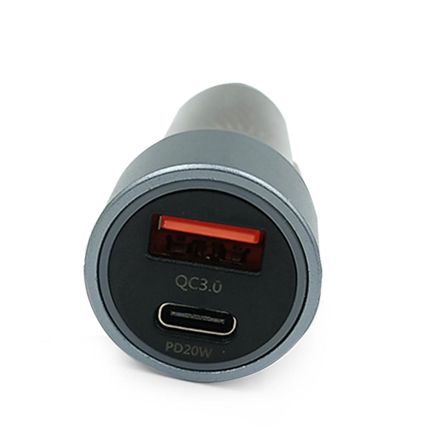 Cargador De Teléfono Celular Auto Carga Rápida Tipo C Y Usb-4