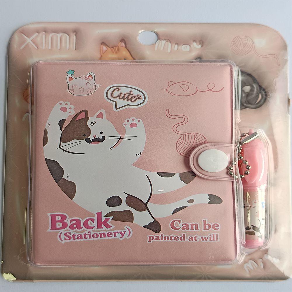 Mini Libretas Modelo De Gato Broche Y Lapiz 11 X 8 Cm-3