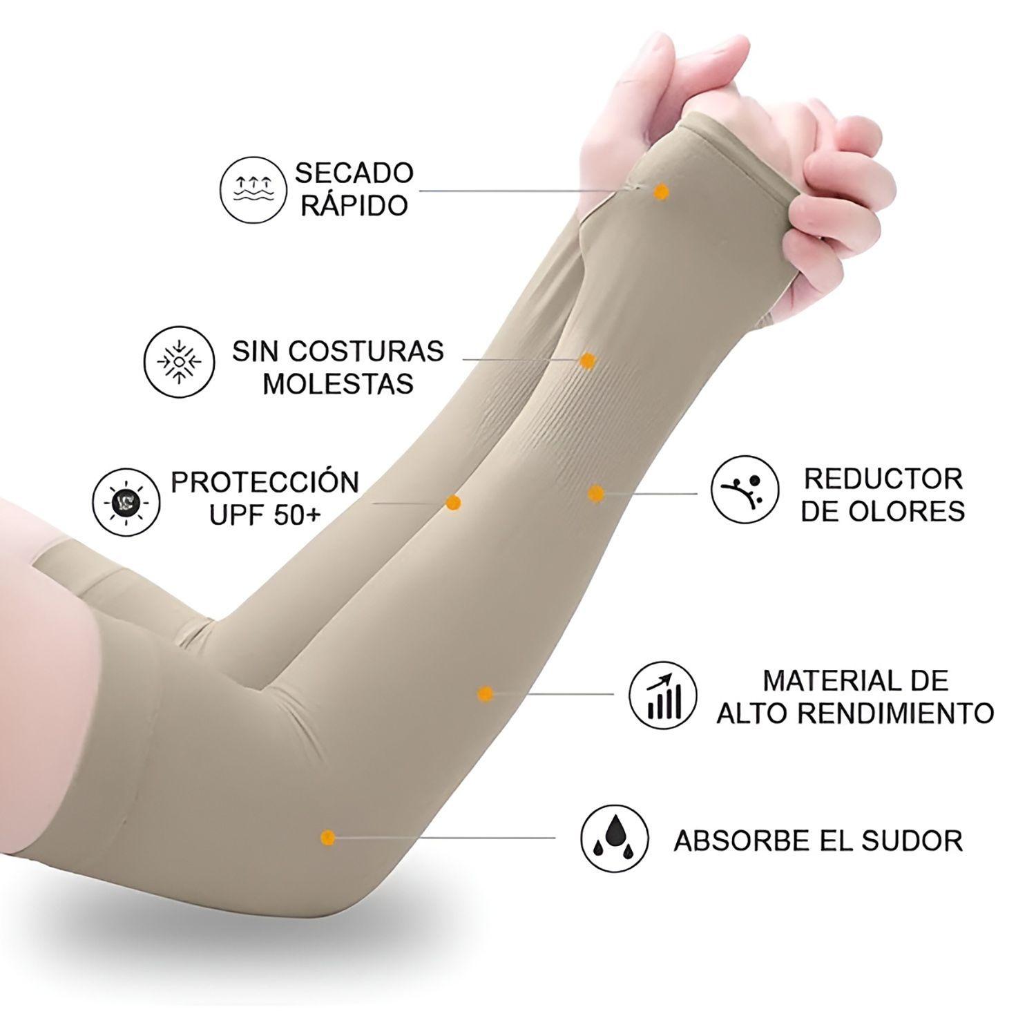 Par Mangas Filtro Uv Protección Solar Deportivas Brazo-2