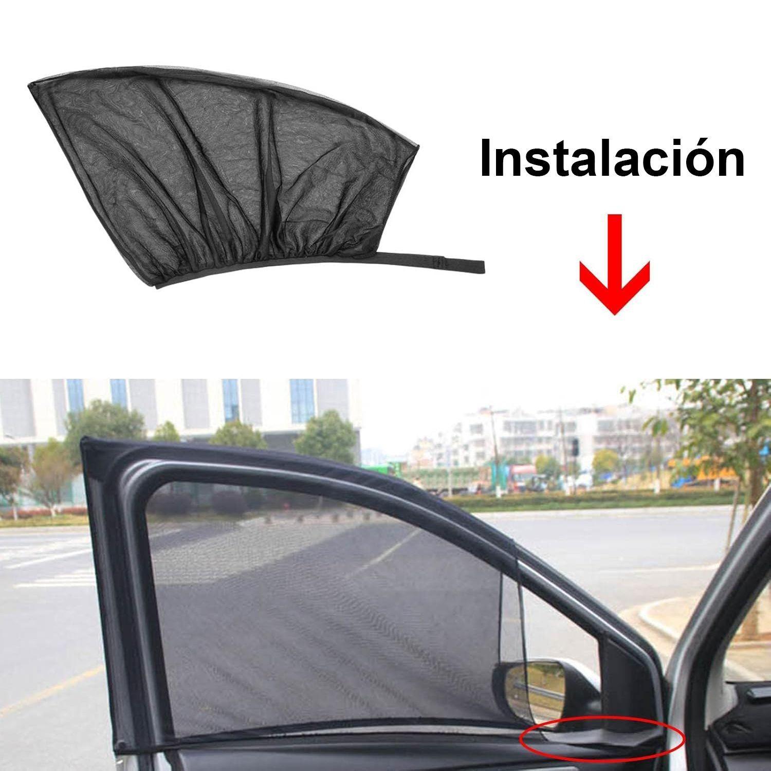 Mallas Cubre Ventana Delantera Protector Solar Cortina Auto-2
