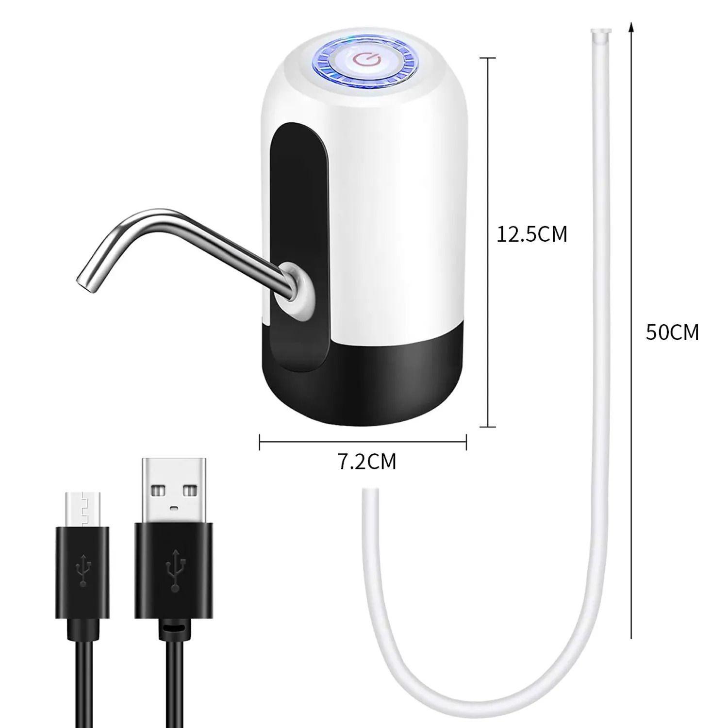 Dispensador De Agua El ctrico Bomba Para Bidon Recargable Blanco-3