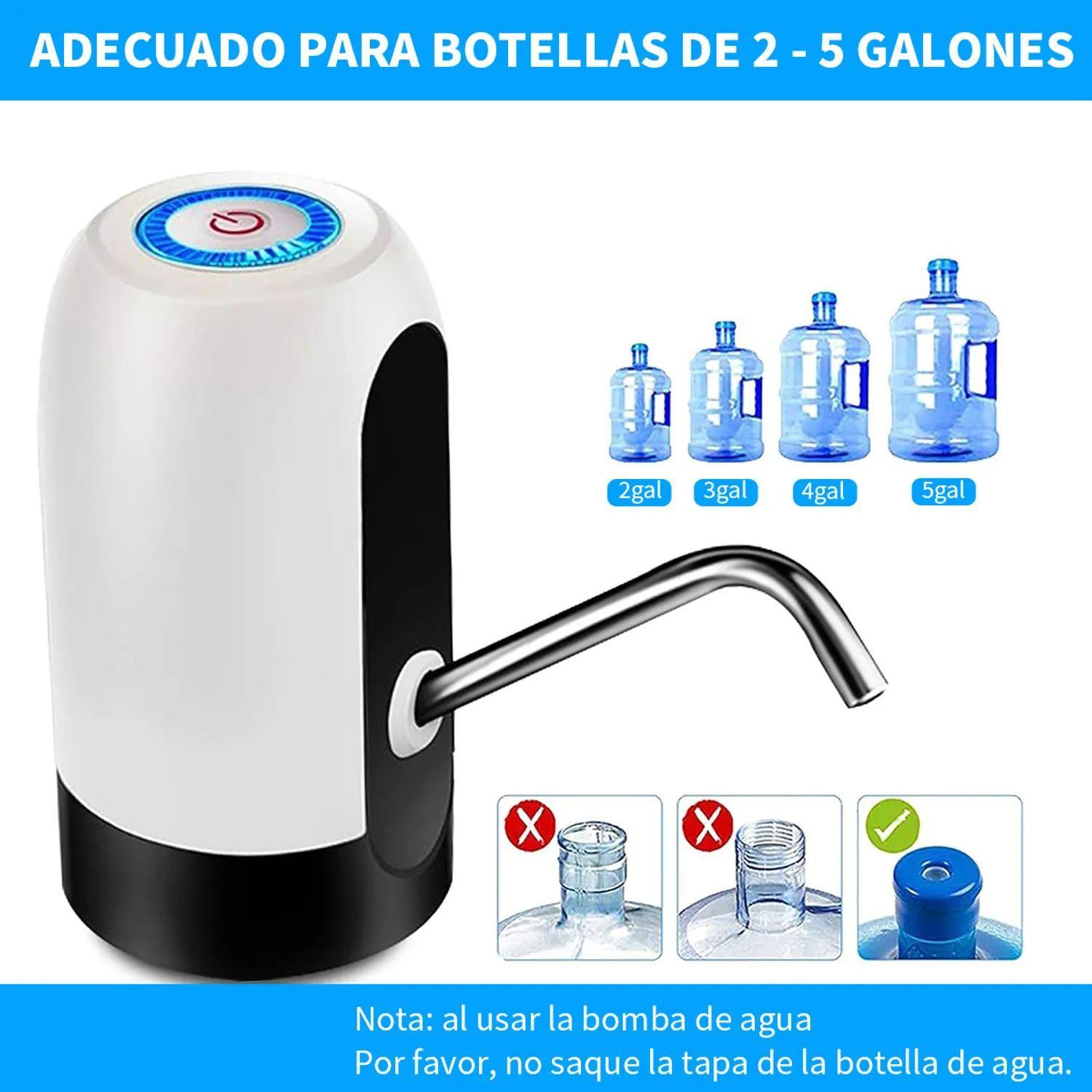 Dispensador De Agua El ctrico Bomba Para Bidon Recargable Blanco-5