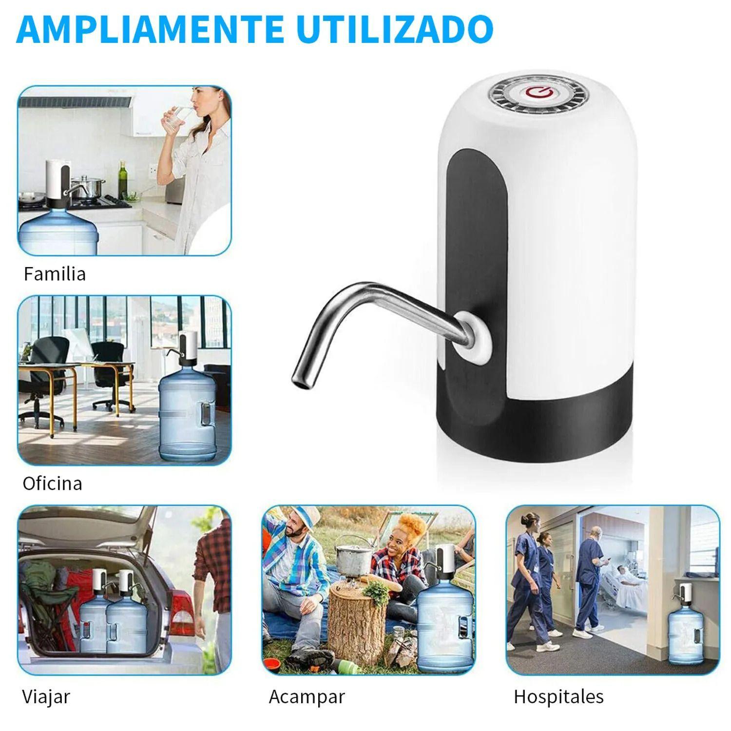 Dispensador De Agua El ctrico Bomba Para Bidon Recargable Blanco-6