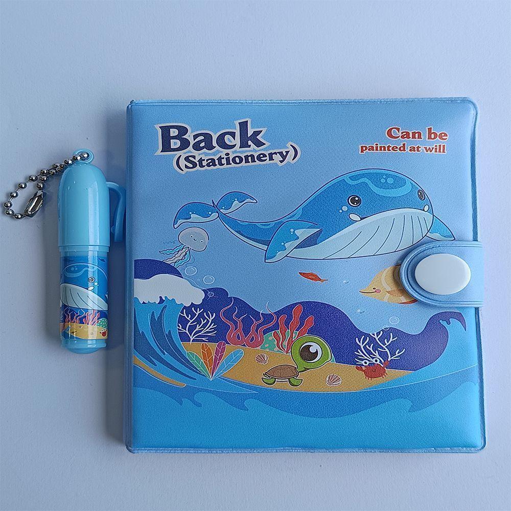 Mini Libretas Modelo De Ballena Broche Y Lapiz 11 X 8 Cm-1