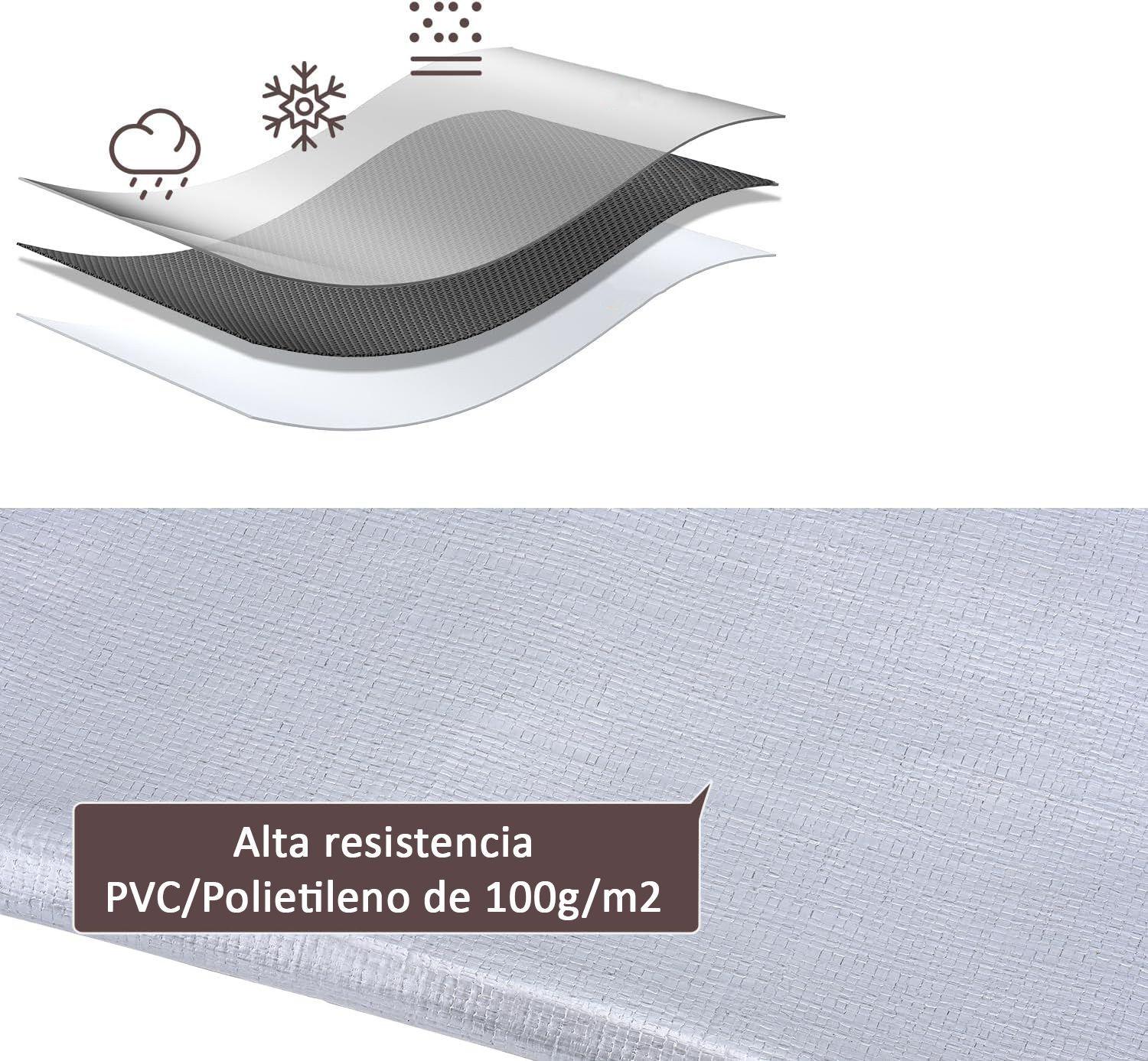 Lona Impermeable Multiuso Cobertor Toldo Funda Carpa 4x5 Mts-2