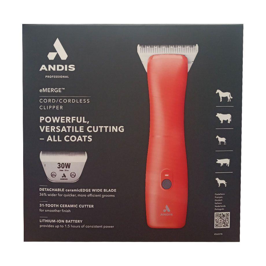 Máquina para Peluqueros Caninos y Veterinarios Andis eMerge Wide Coral-7