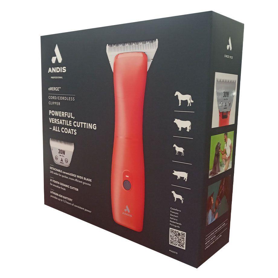 Máquina para Peluqueros Caninos y Veterinarios Andis eMerge Wide Coral-8