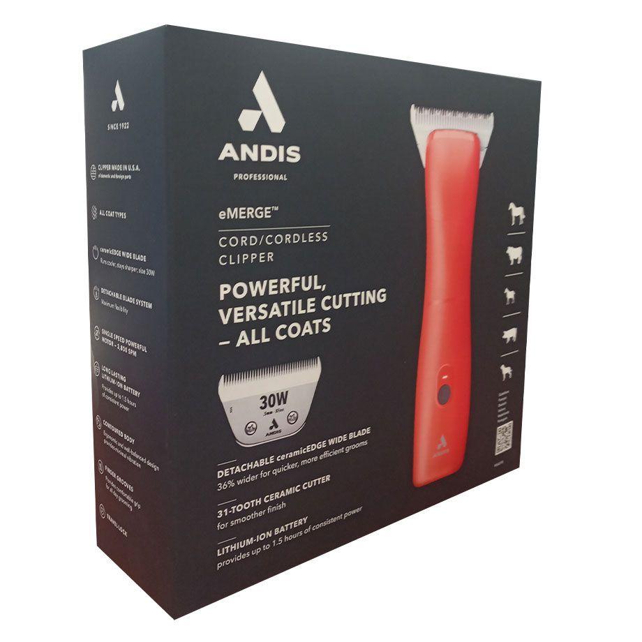 Máquina para Peluqueros Caninos y Veterinarios Andis eMerge Wide Coral-9