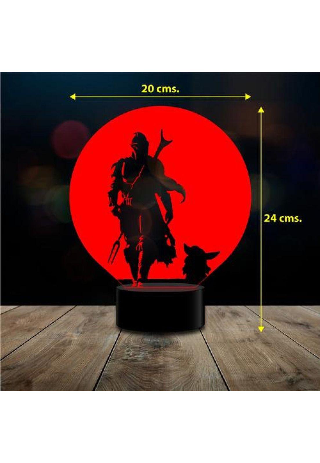 Lampara 3d Manda3 Baby Yoda Star C/remoto 16 Color-2