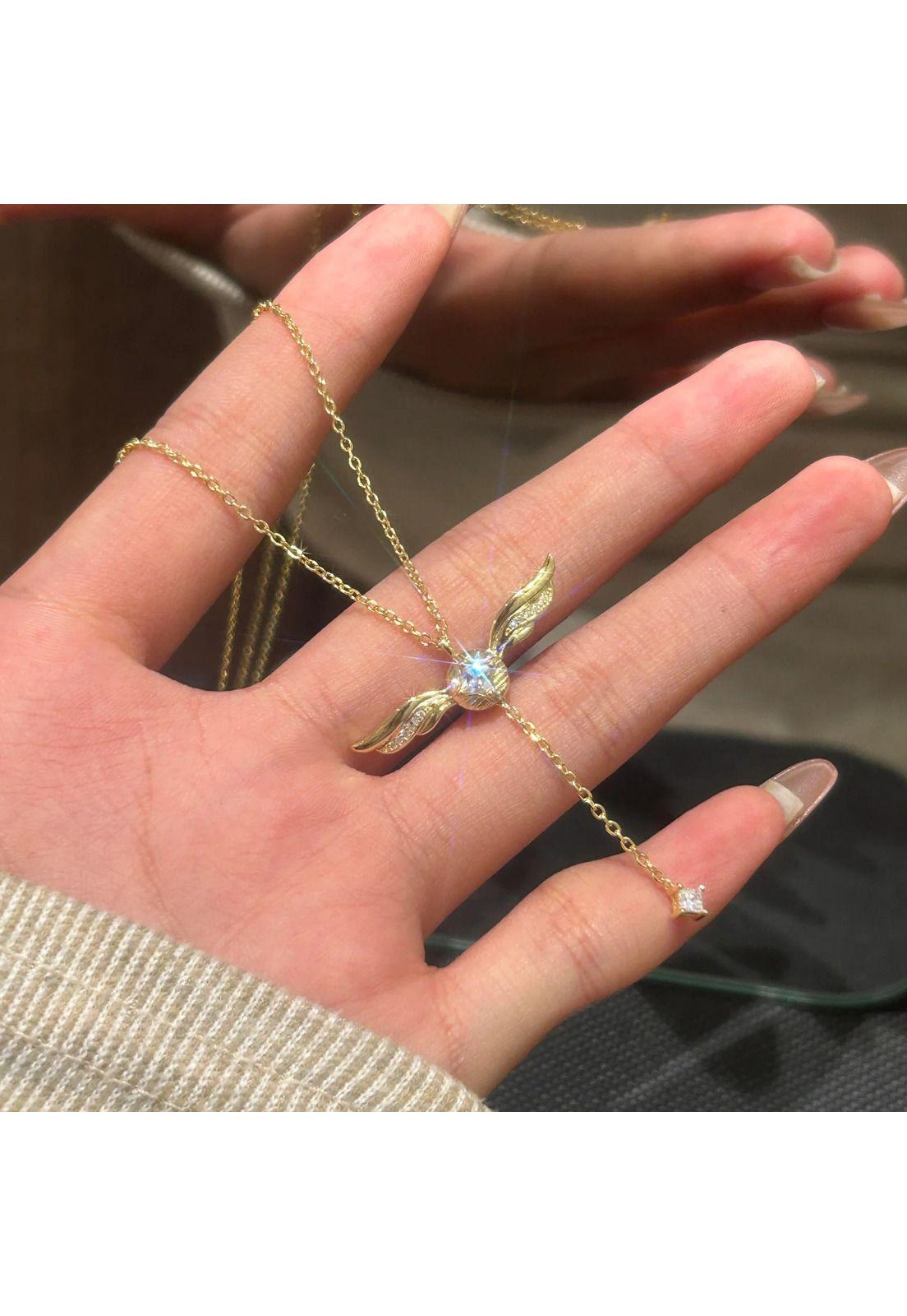 Collar golden snitch alas Harry Potter-2